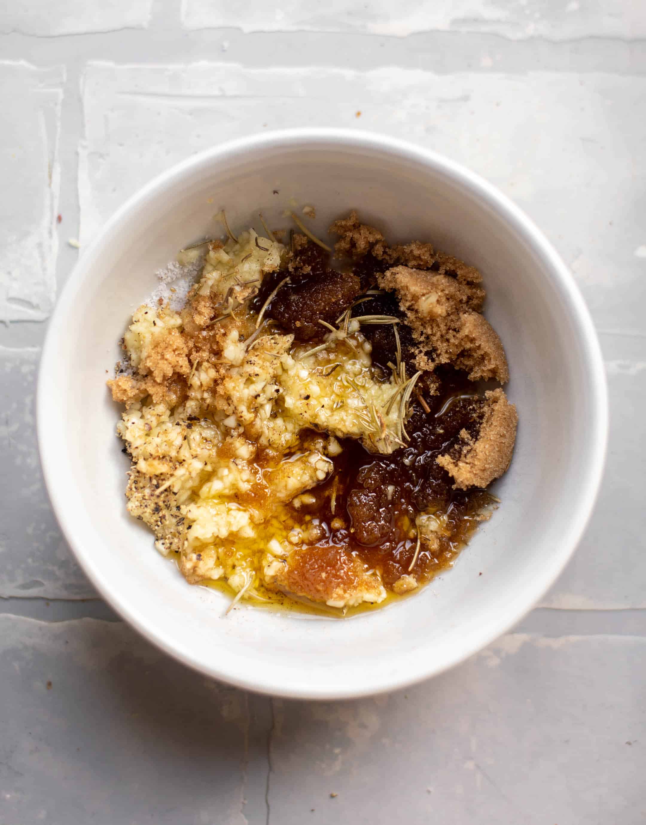 garlic brown sugar mixture