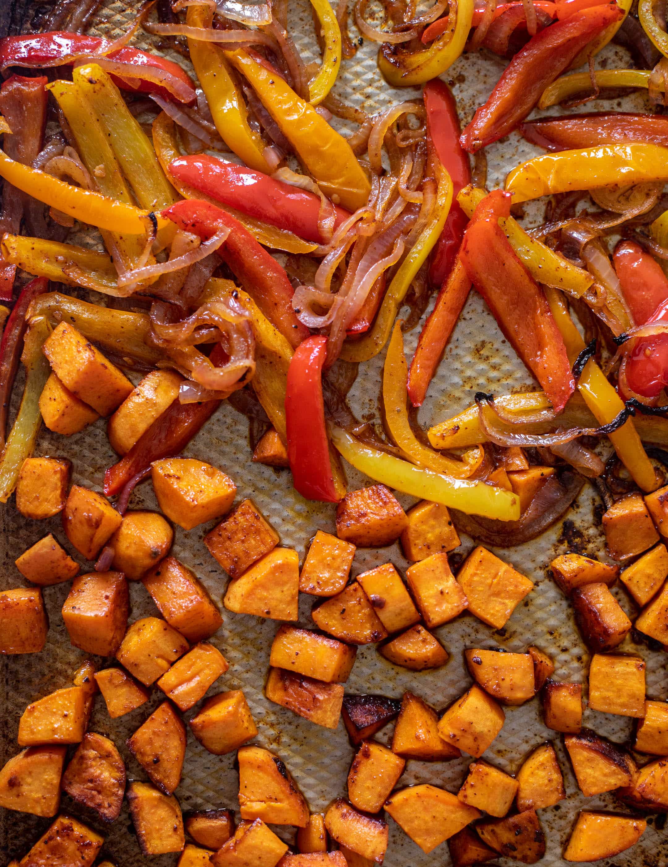 smoky sweet potato fajitas