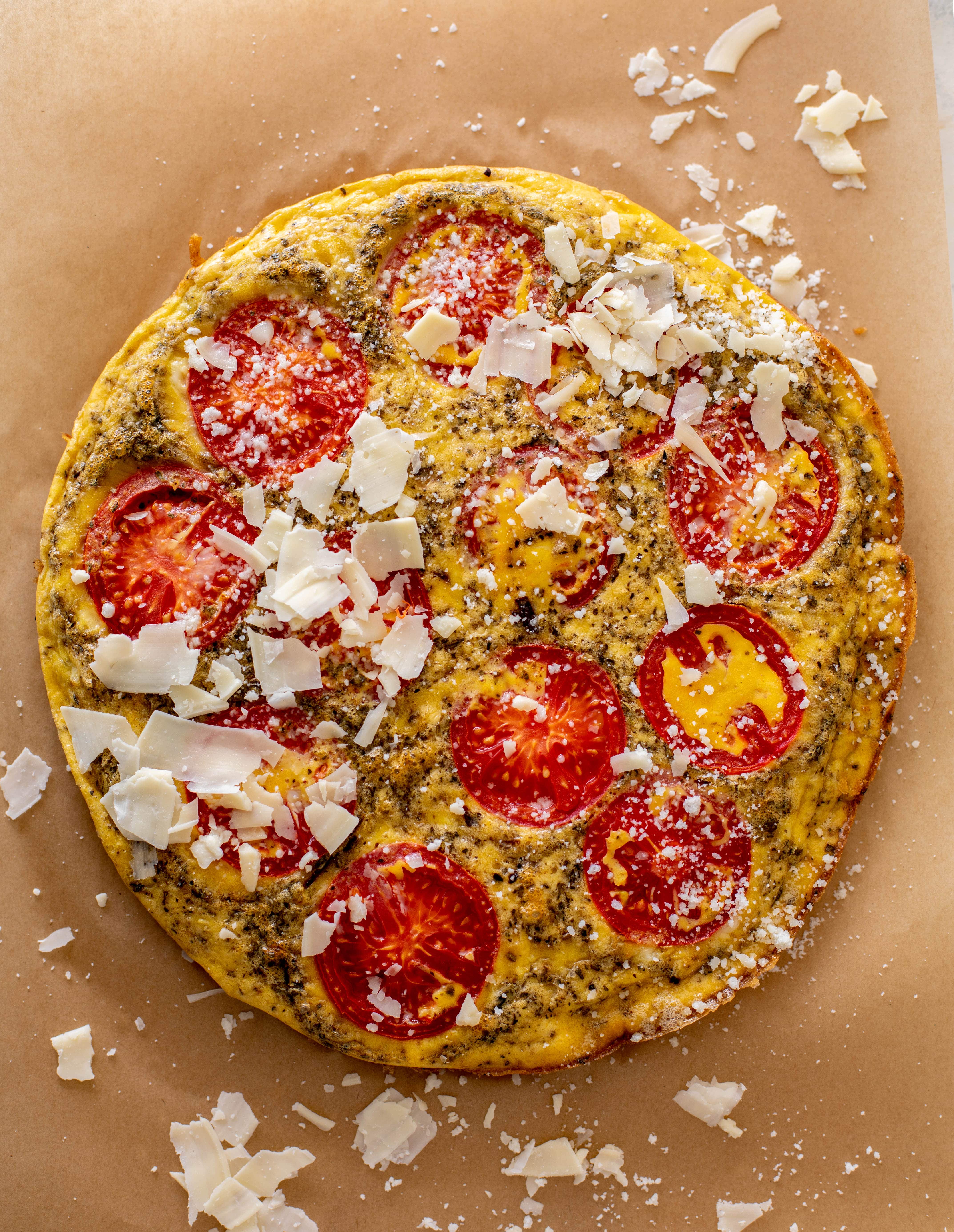white pizza frittata