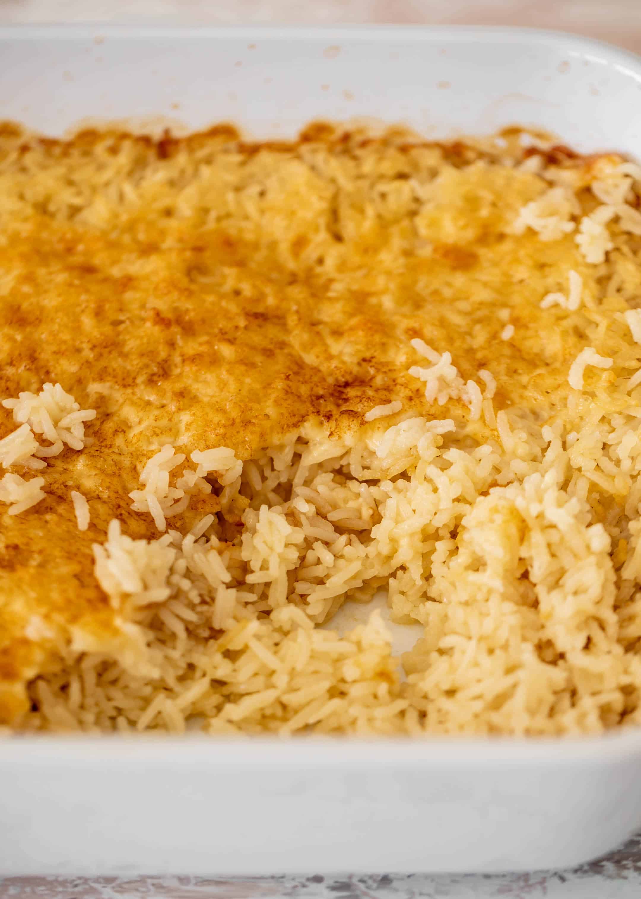 baked cheesy rice