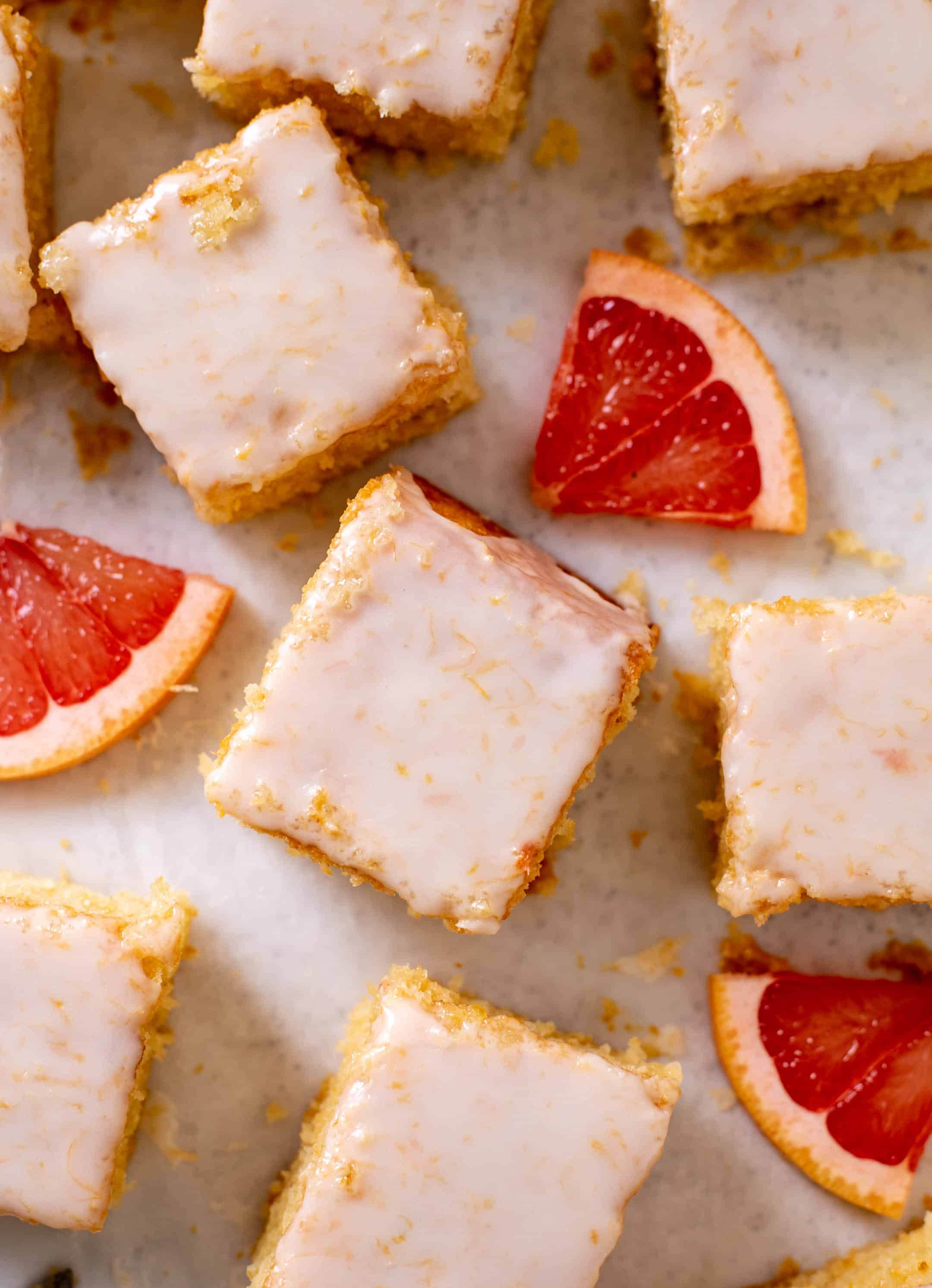 greek yogurt grapefruit snack cake