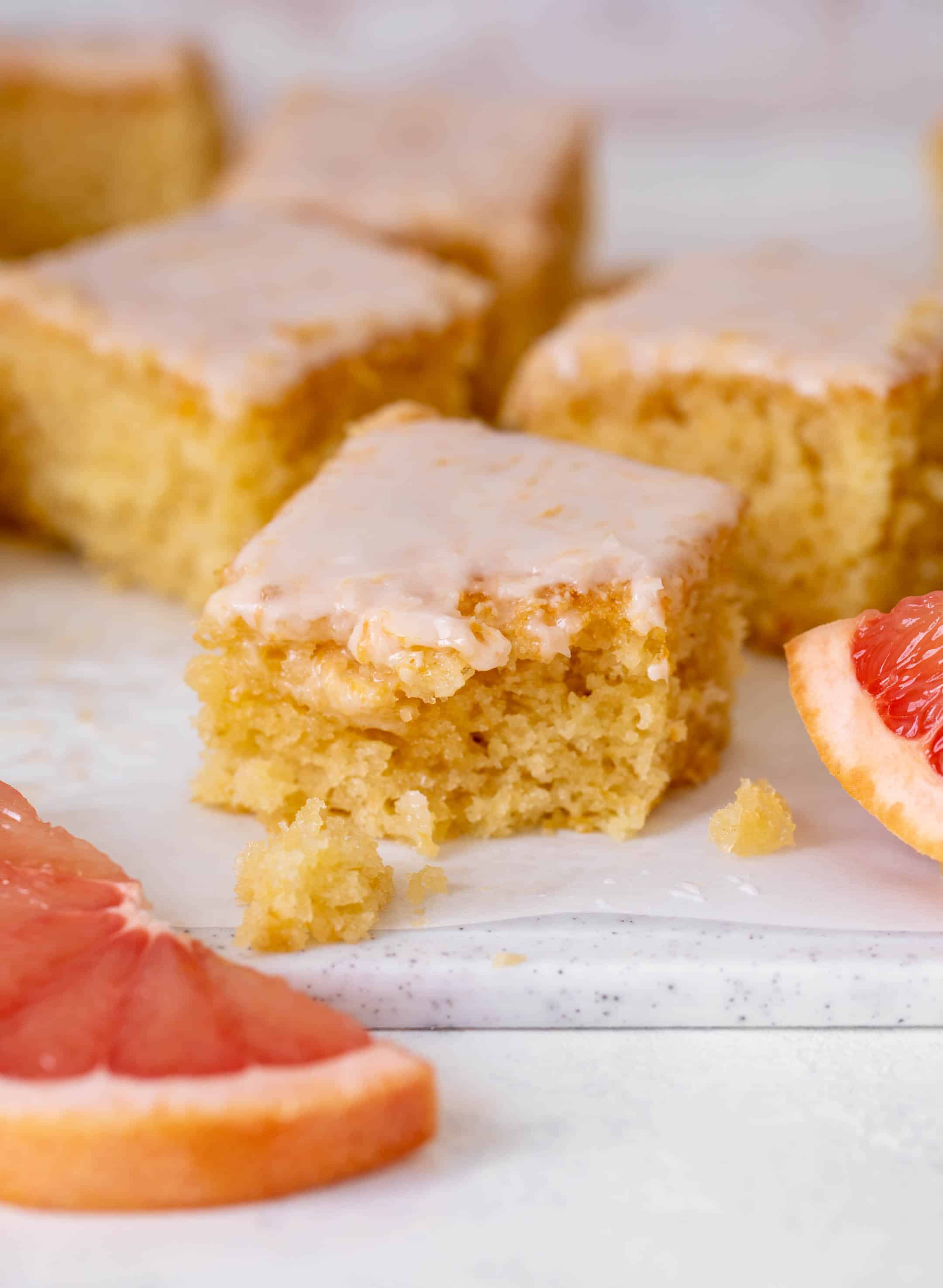 greek yogurt grapefruit snack cake