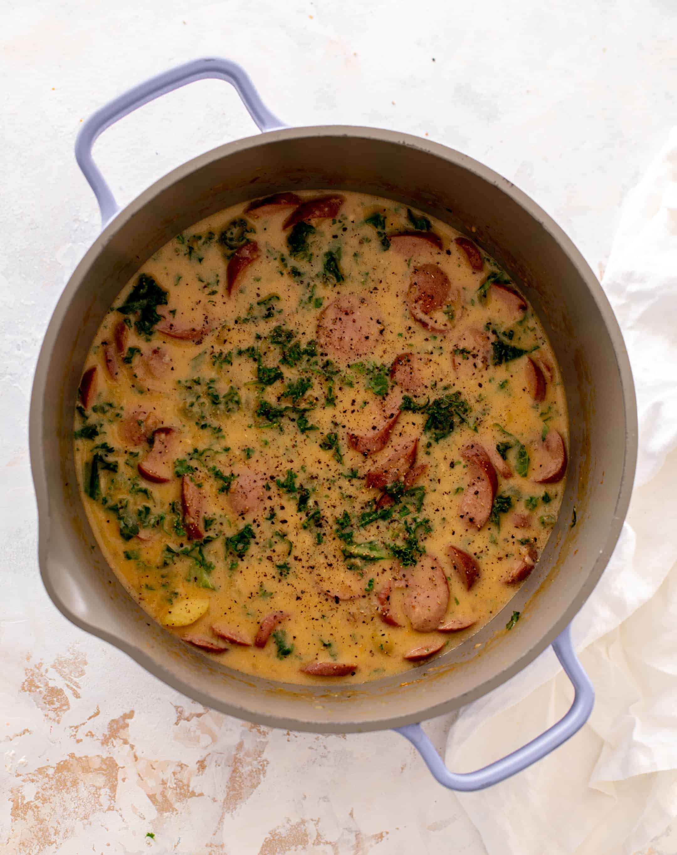 smoked sausage potato soup