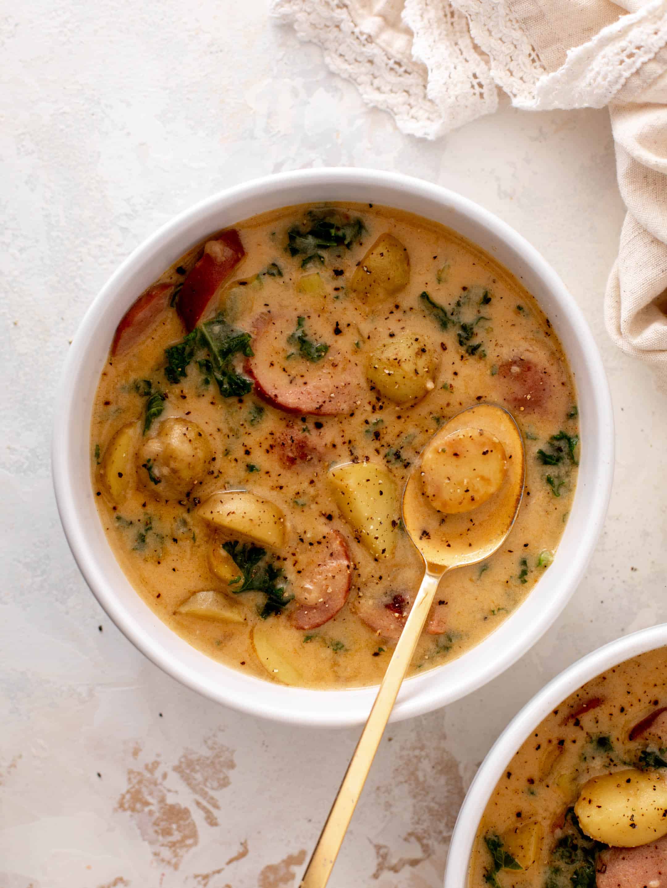 smoked sausage potato soup