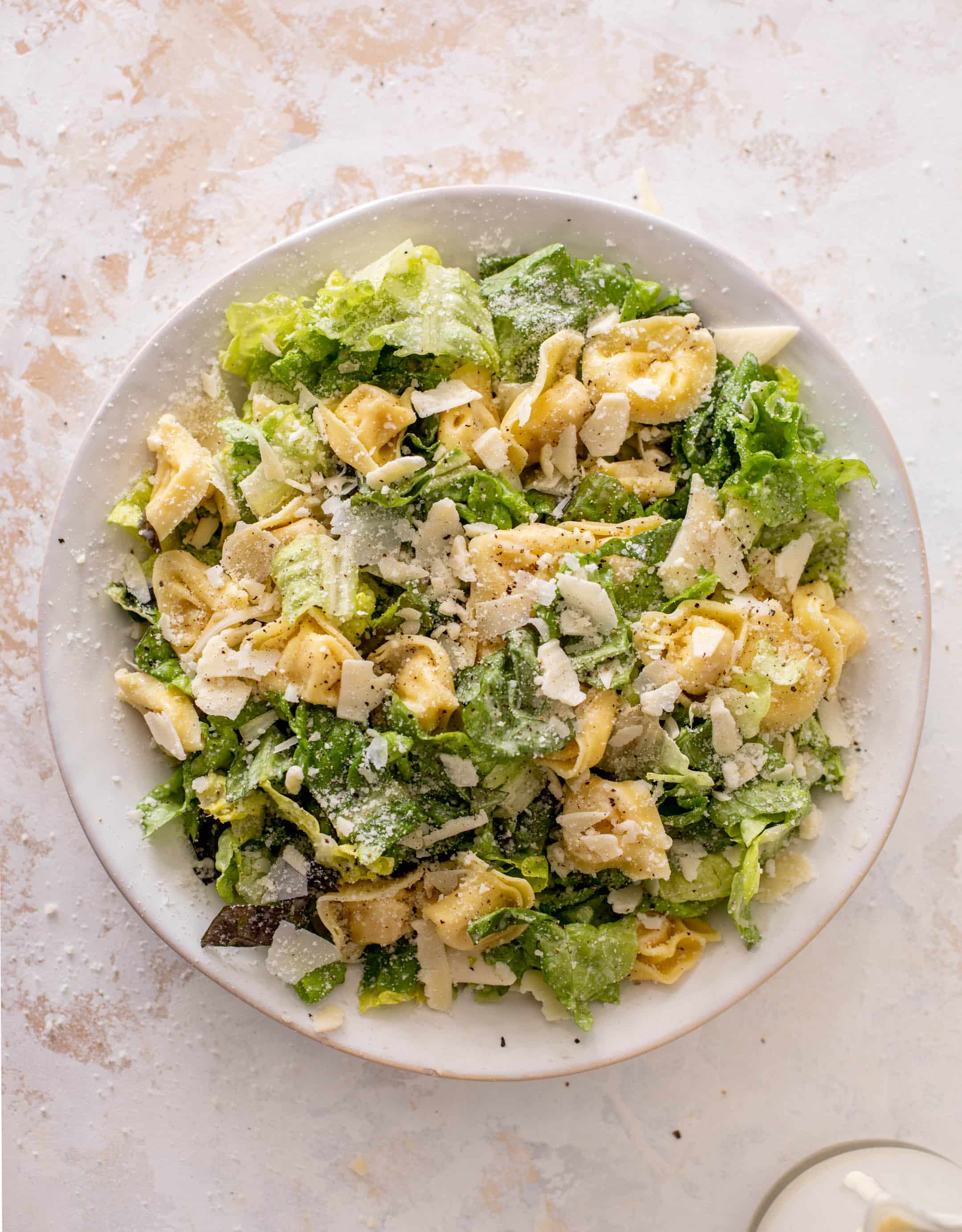cheese tortellini caesar salad
