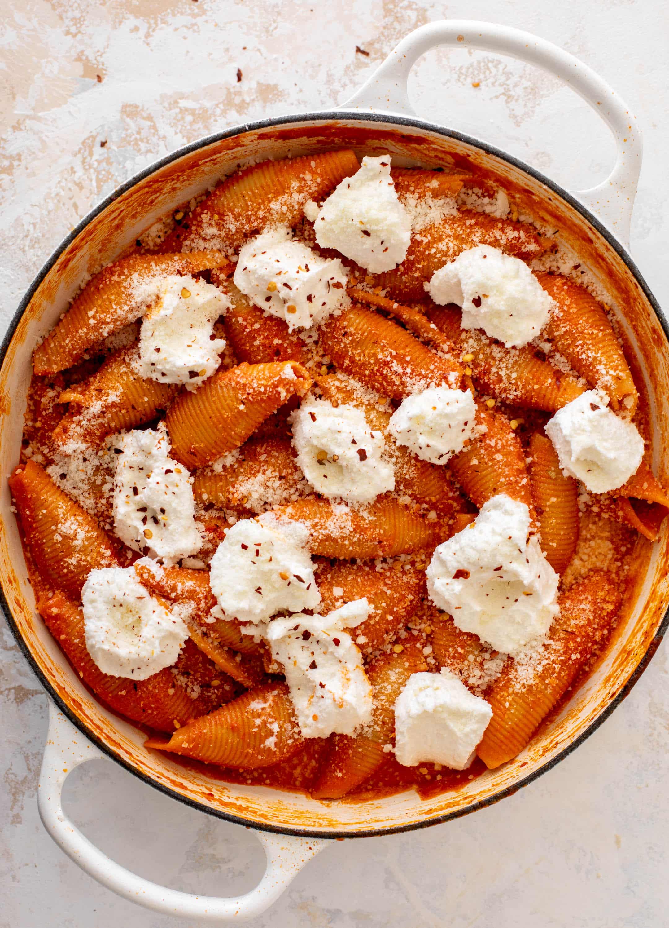 spicy vodka unstuffed shells