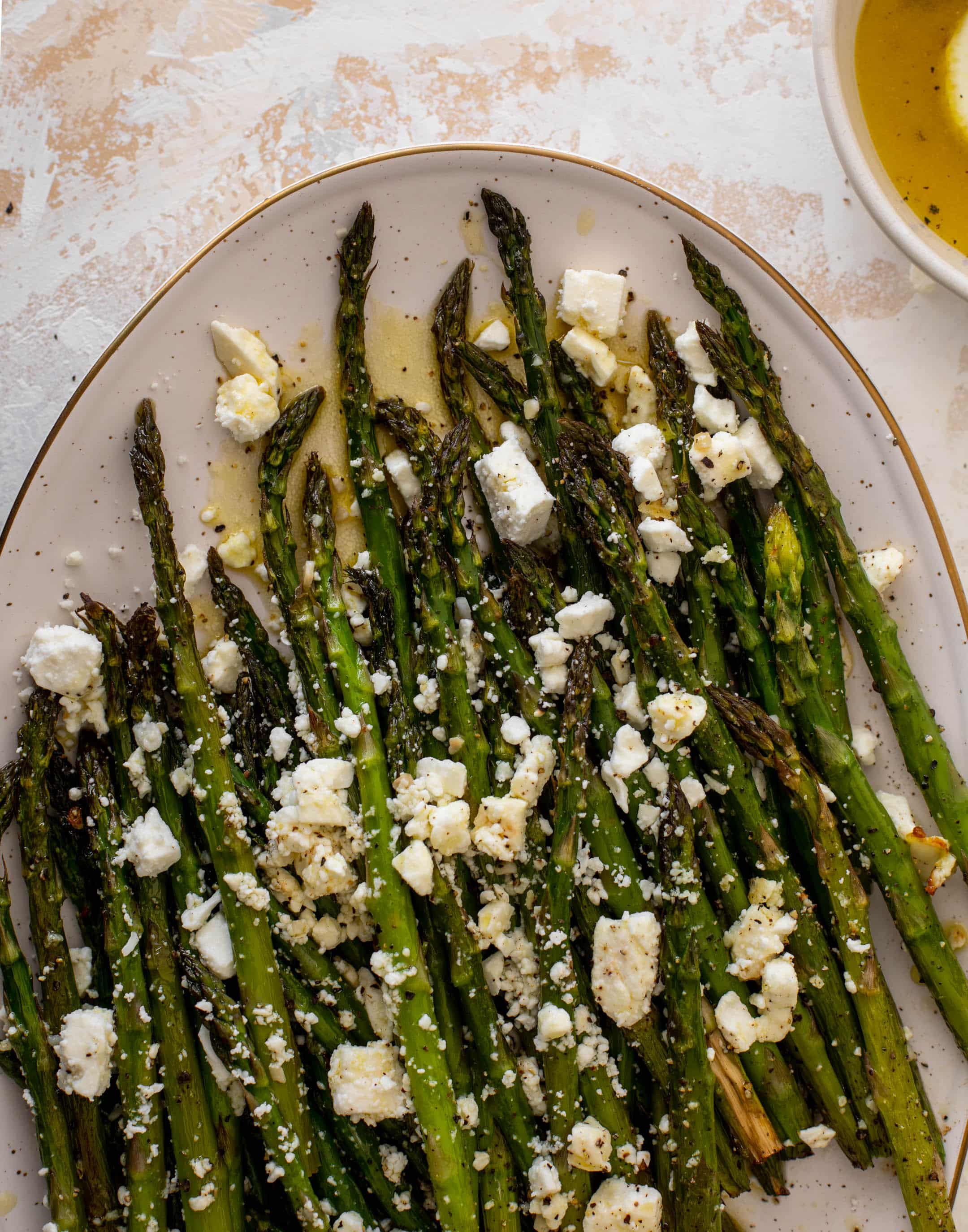 roasted asparagus with lemon vinaigrette