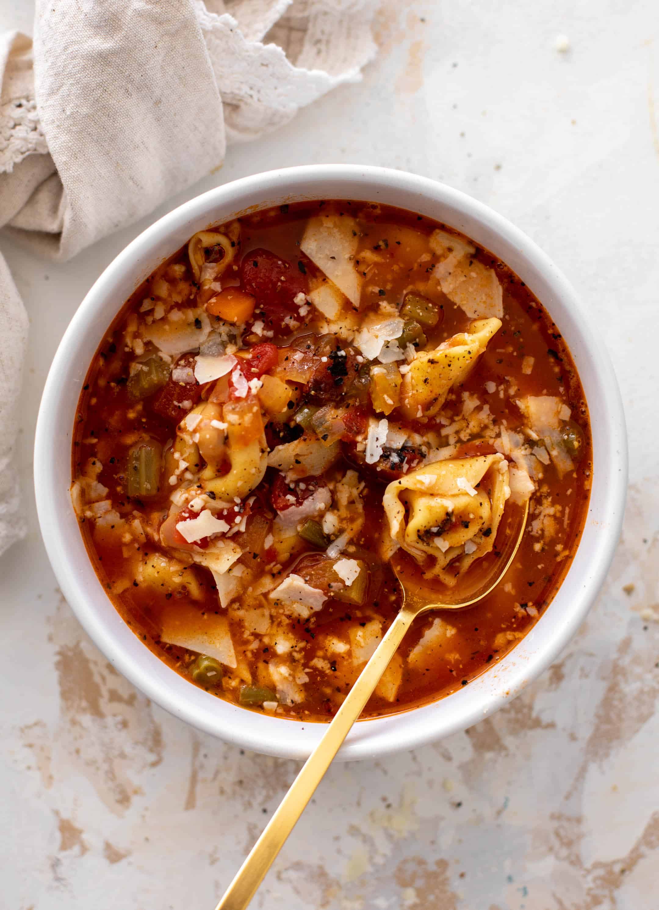 cheese tortellini minestrone