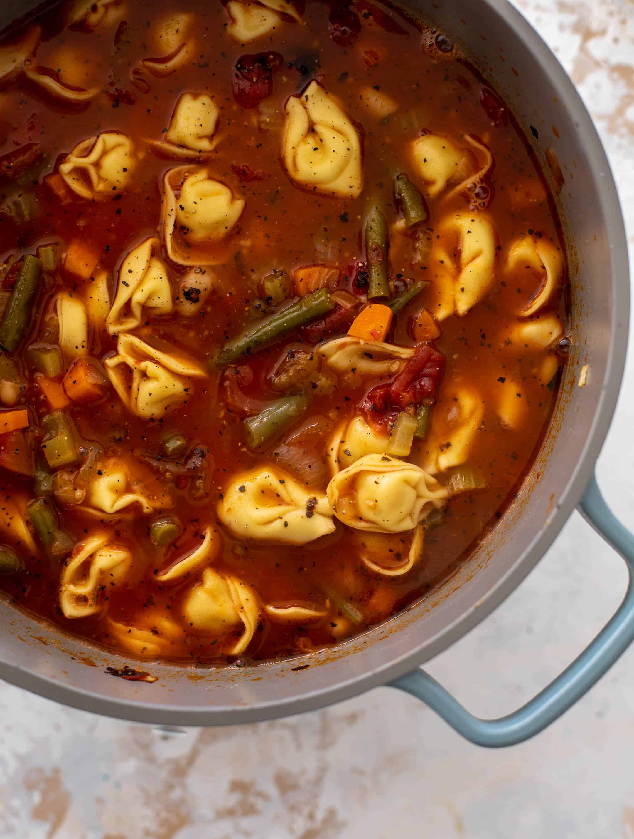 cheese tortellini minestrone