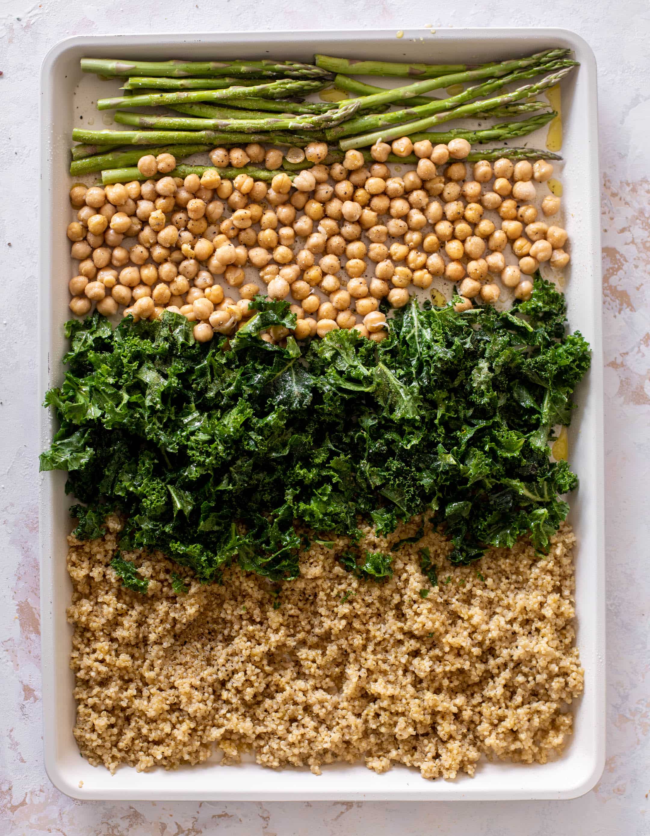 warm spring quinoa salad