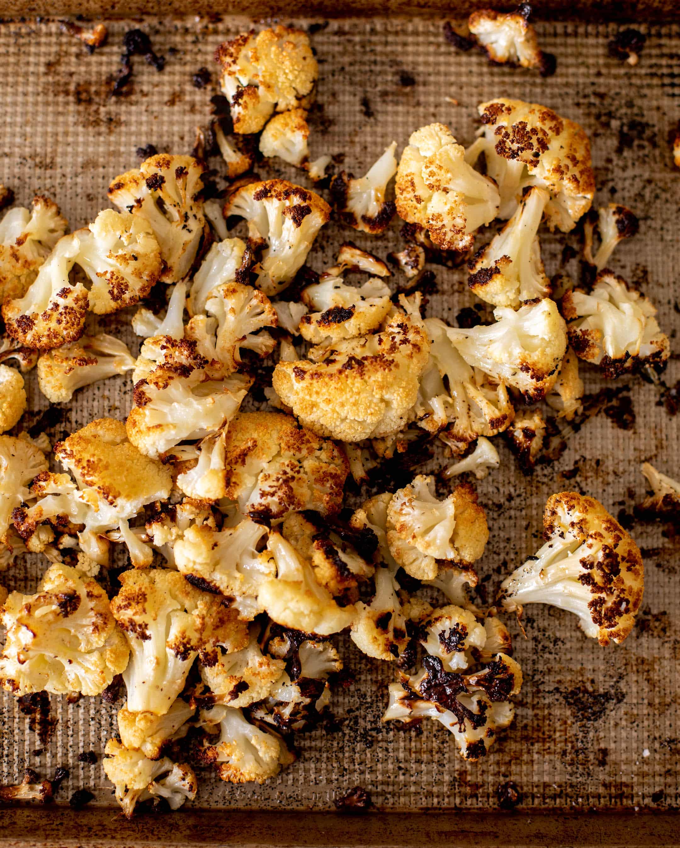 charred cauliflower orzo