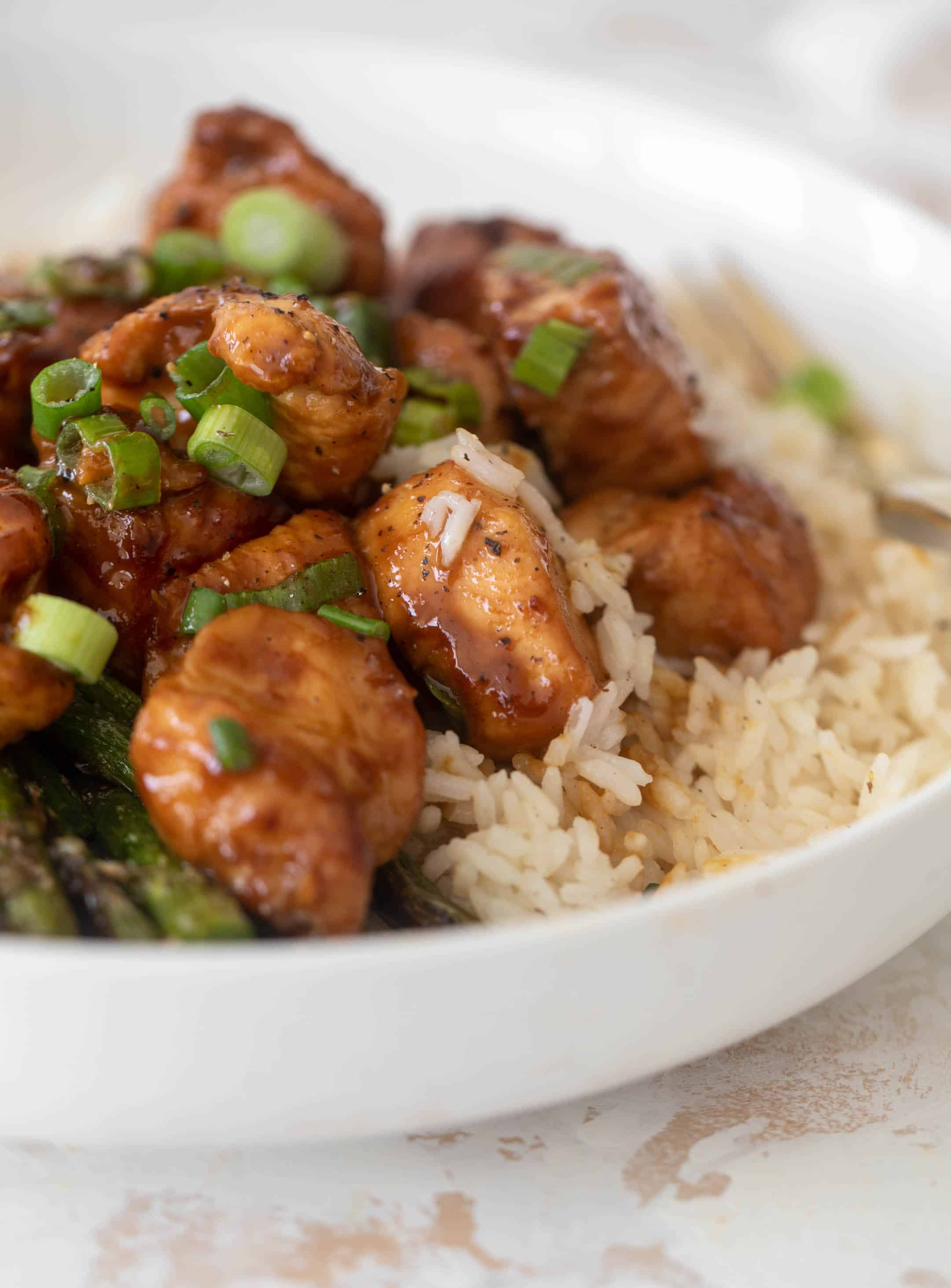 honey mustard chicken bowls
