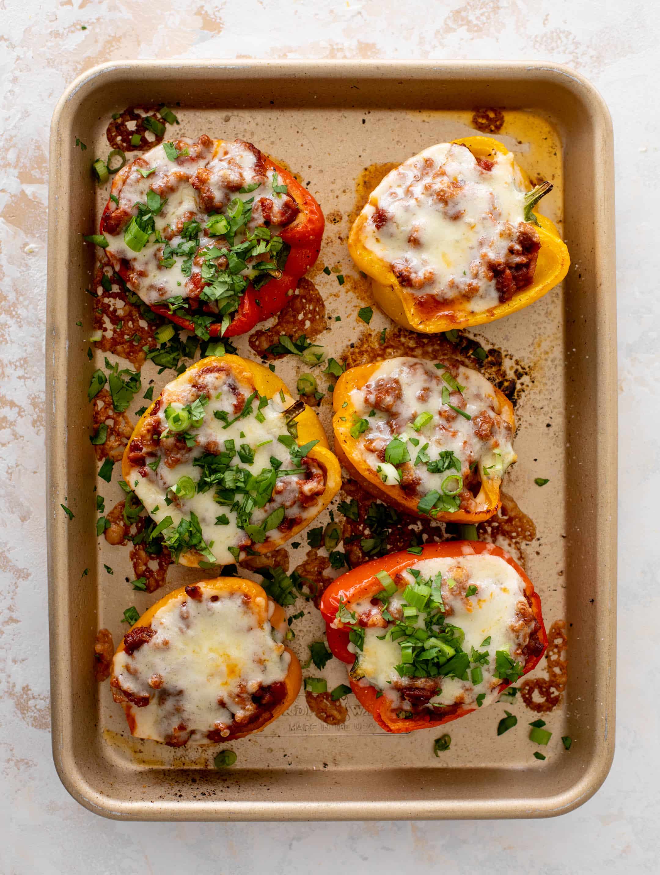 sloppy joe stuffed peppers