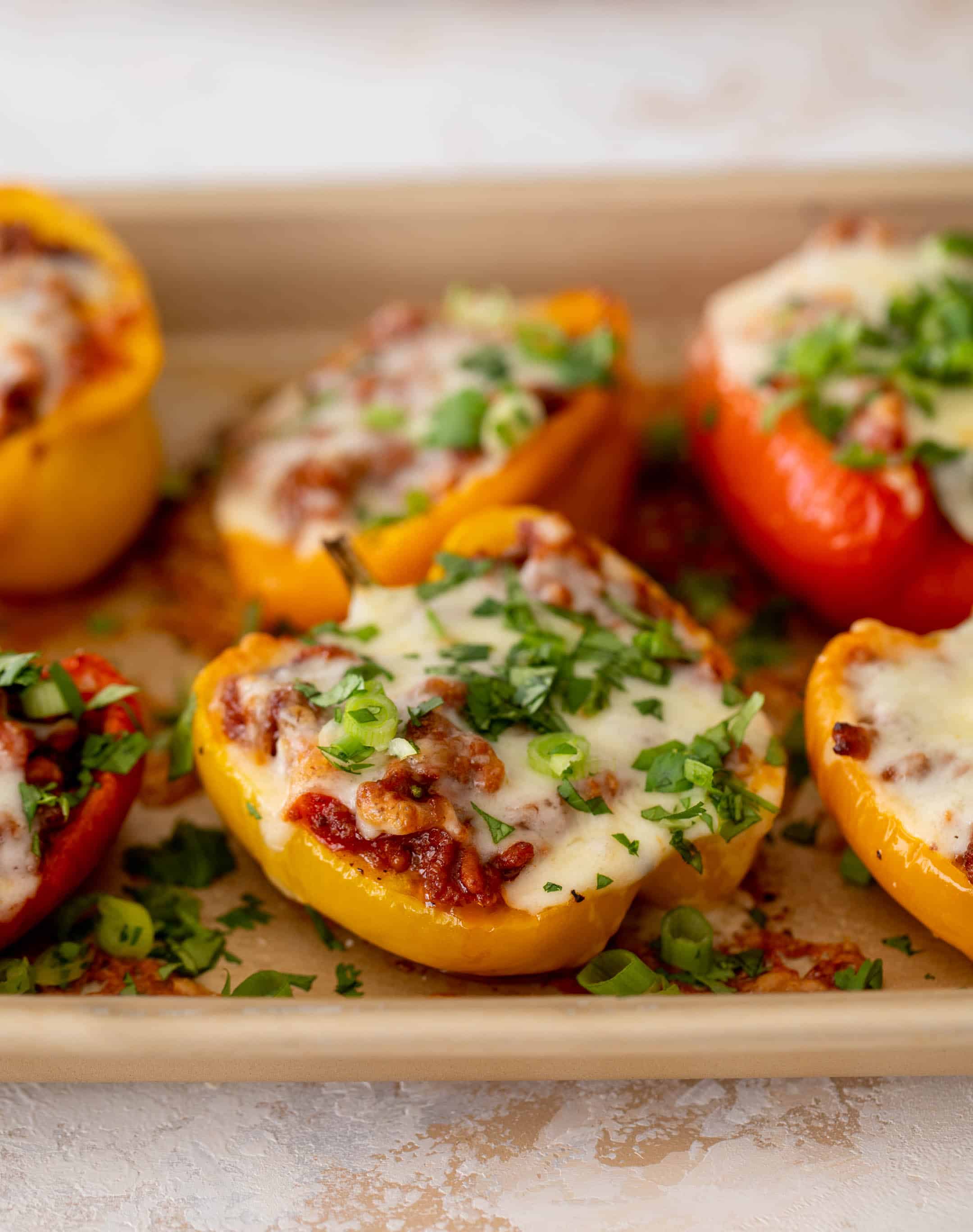 sloppy joe stuffed peppers