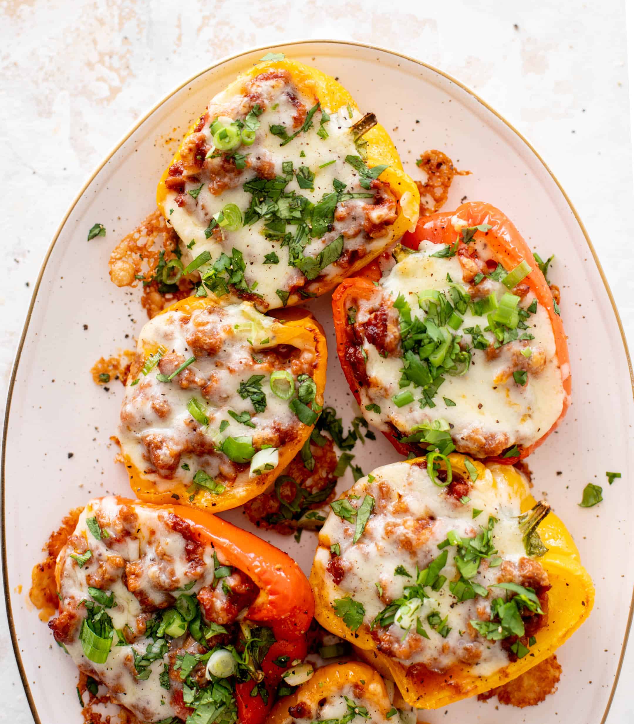 sloppy joe stuffed peppers