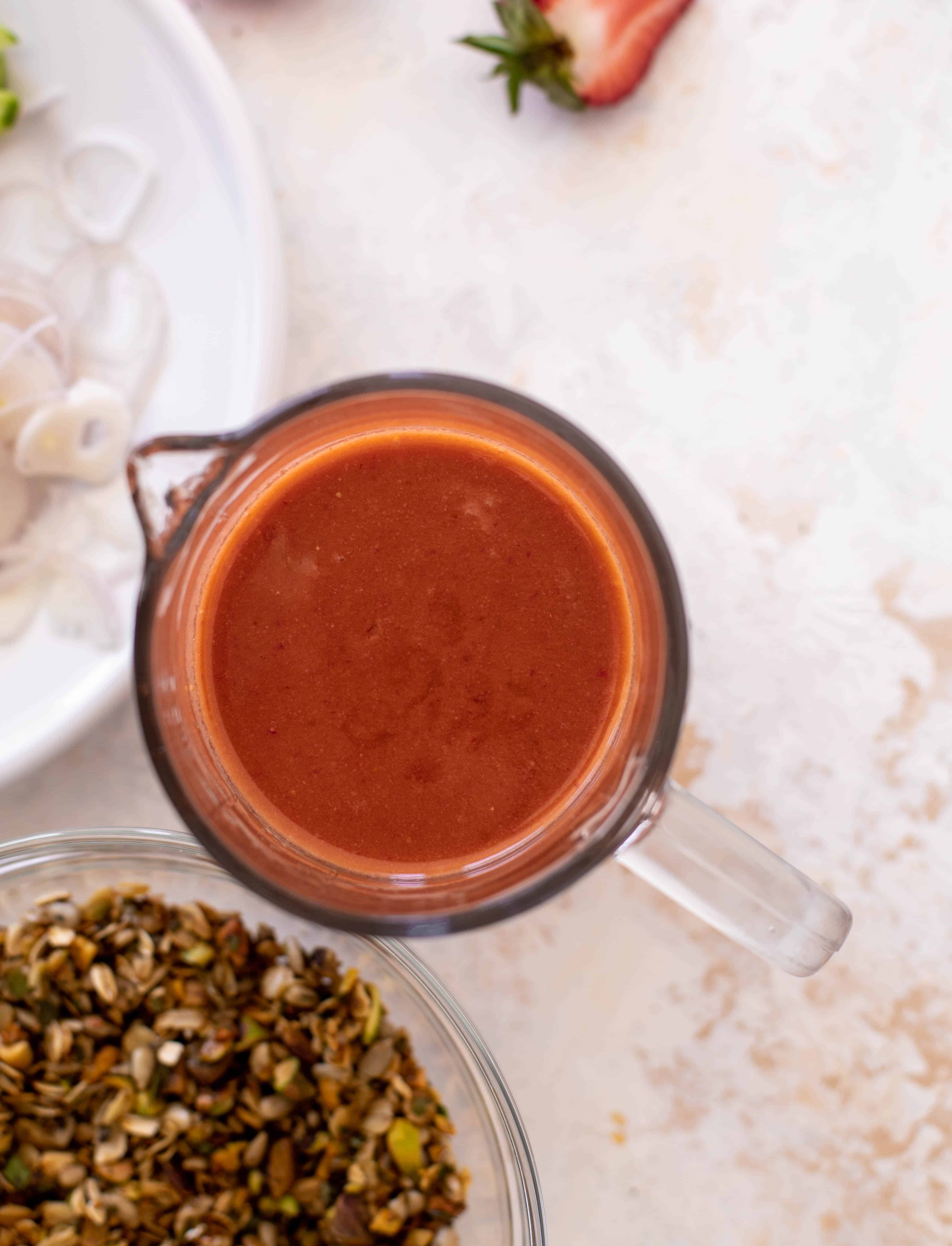 Strawberry Cucumber Salad with Savory Granola