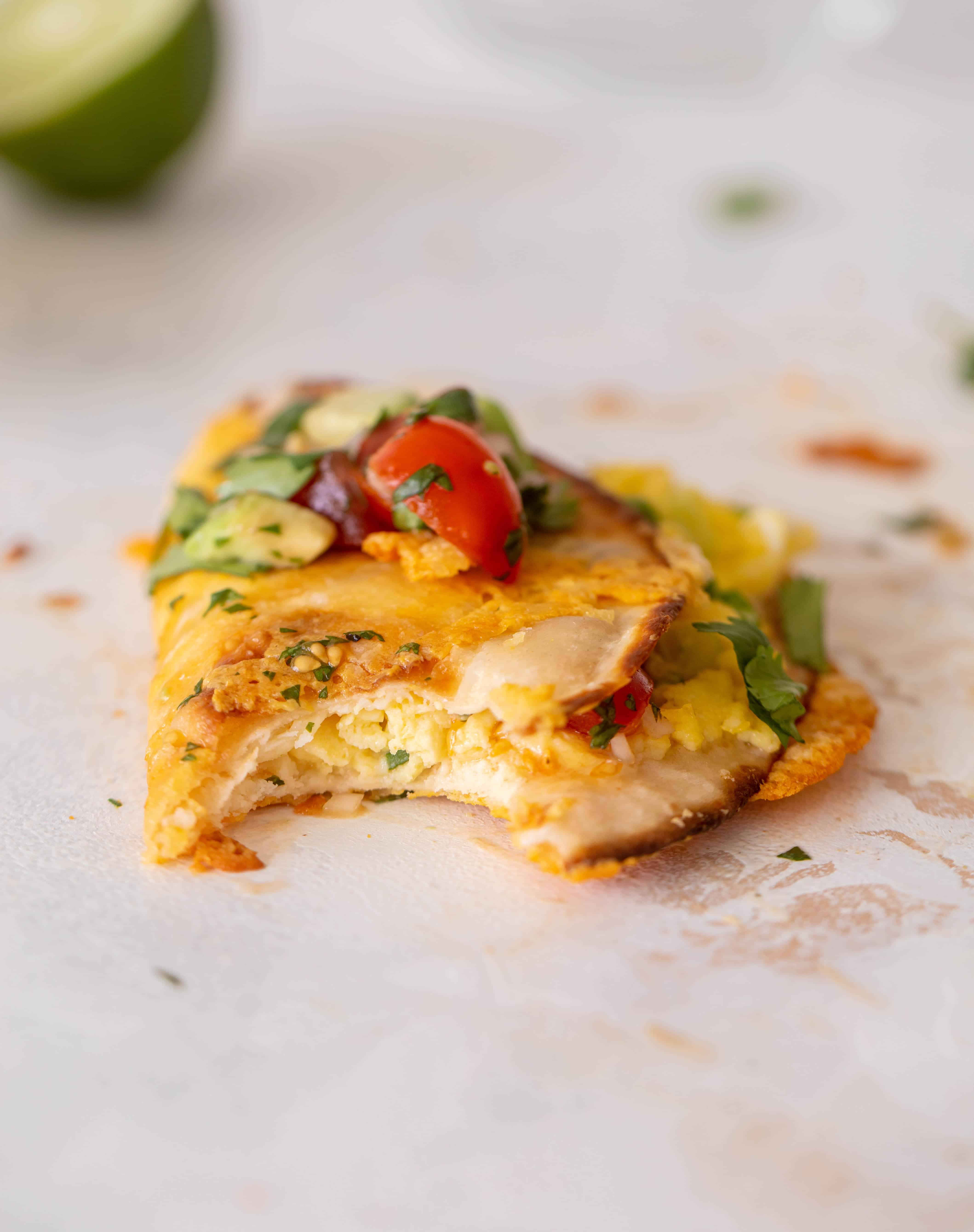 crispy cheesy breakfast tacos