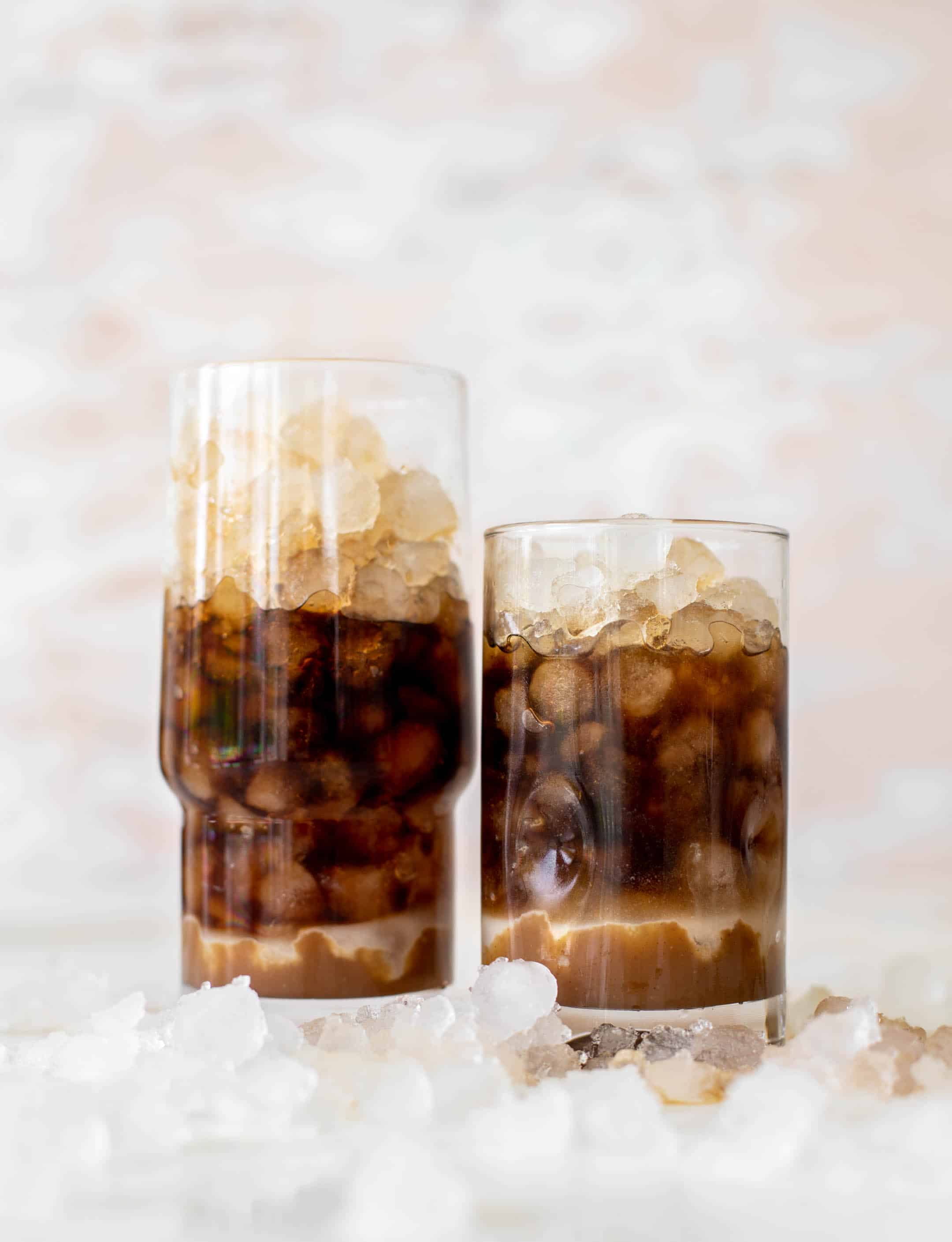 peanut butter iced lattes