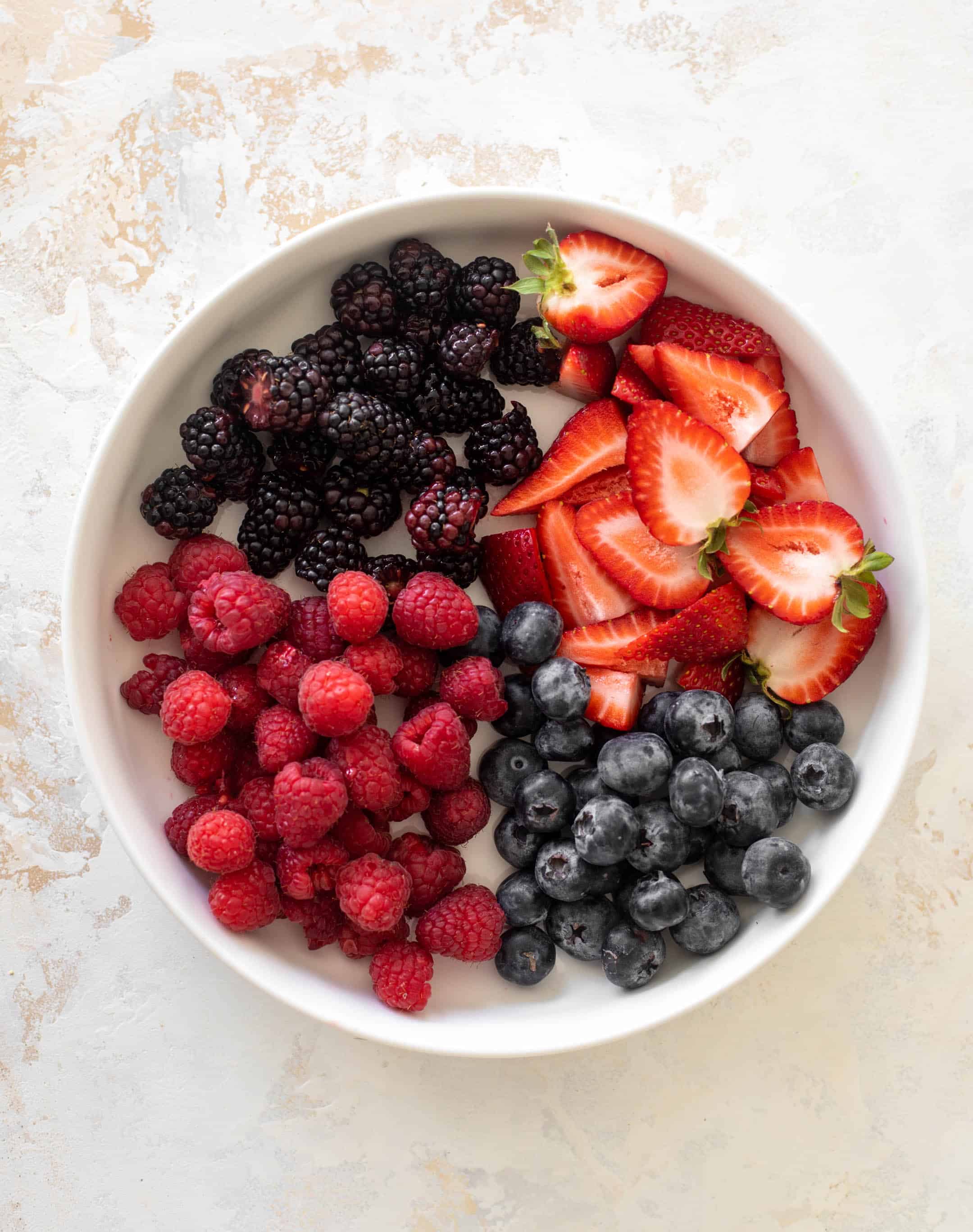 red white and blue sheet pan short cake
