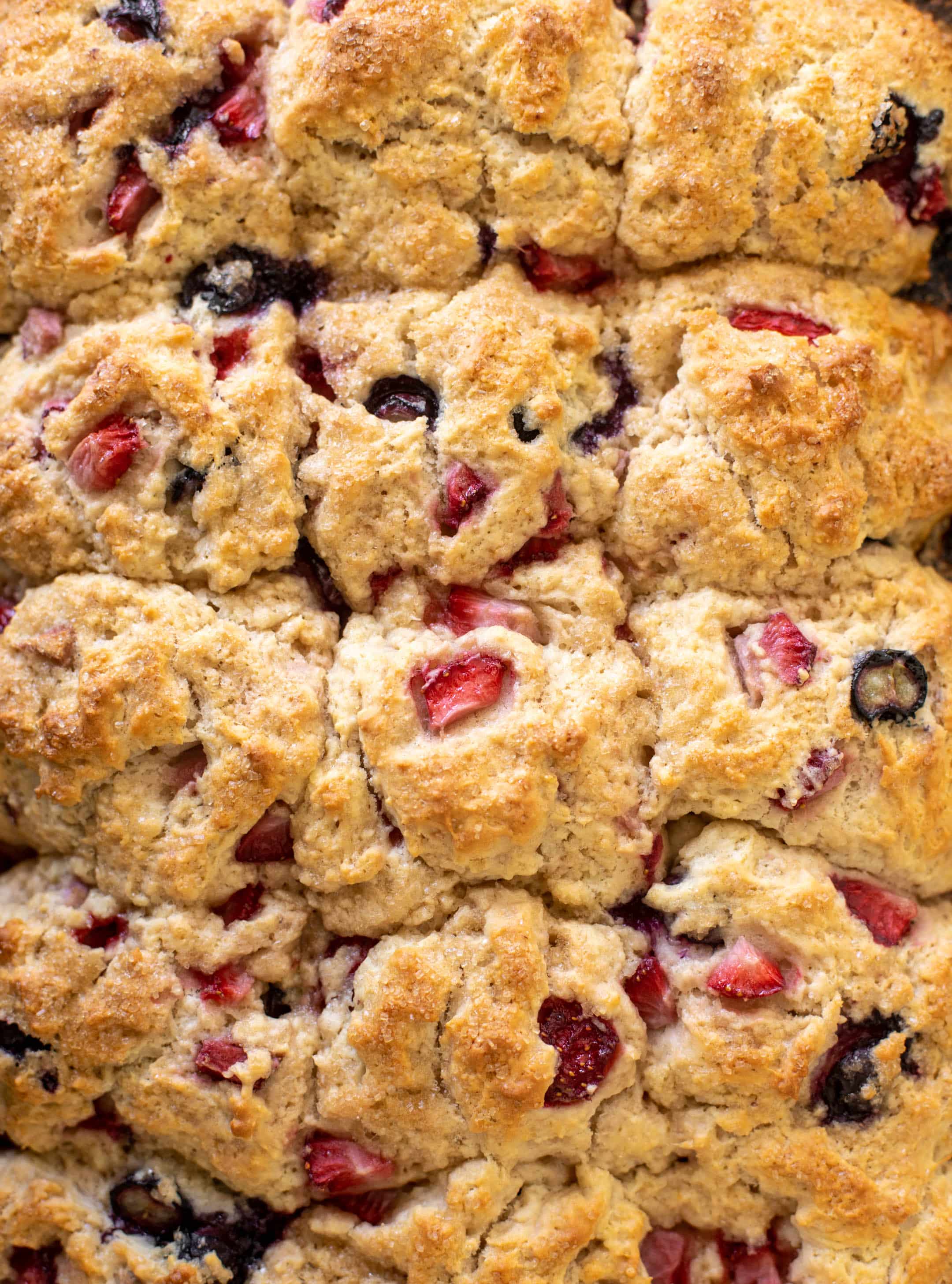 red white and blue sheet pan short cake