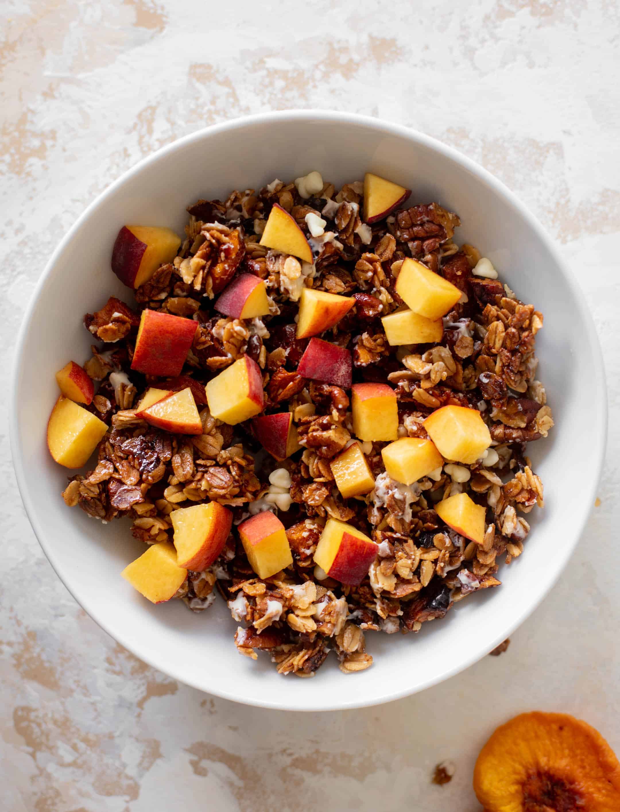 peach cobbler granola