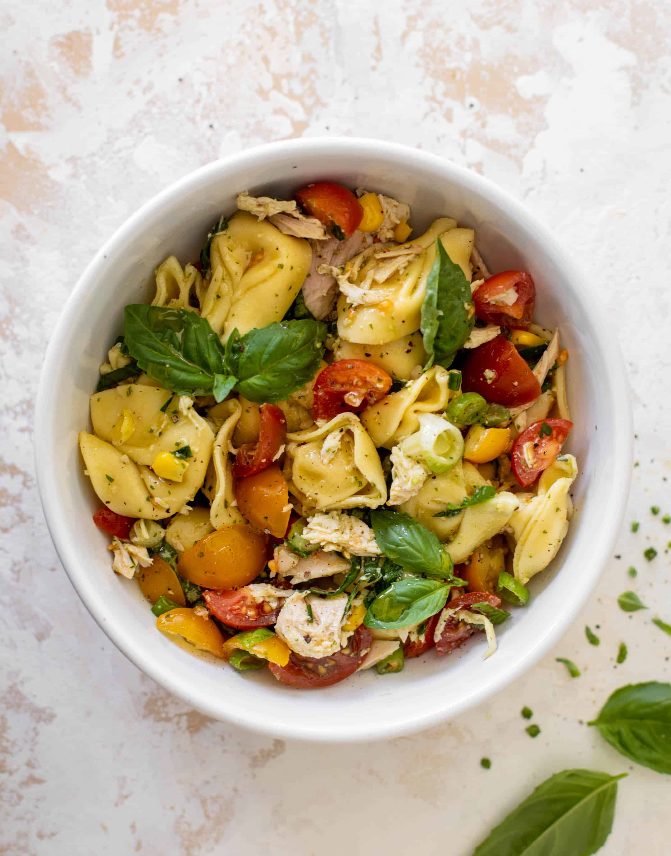 summer chicken tortellini pasta salad