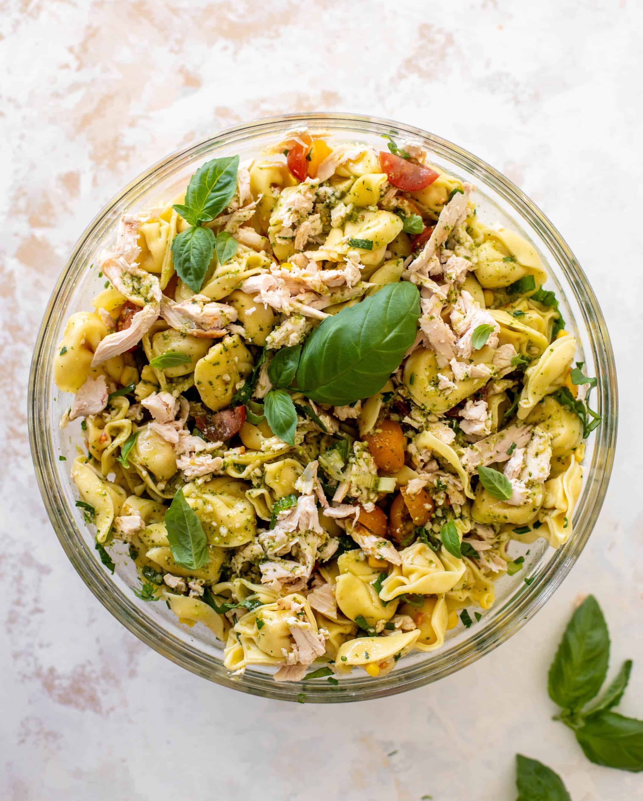 summer chicken tortellini pasta salad