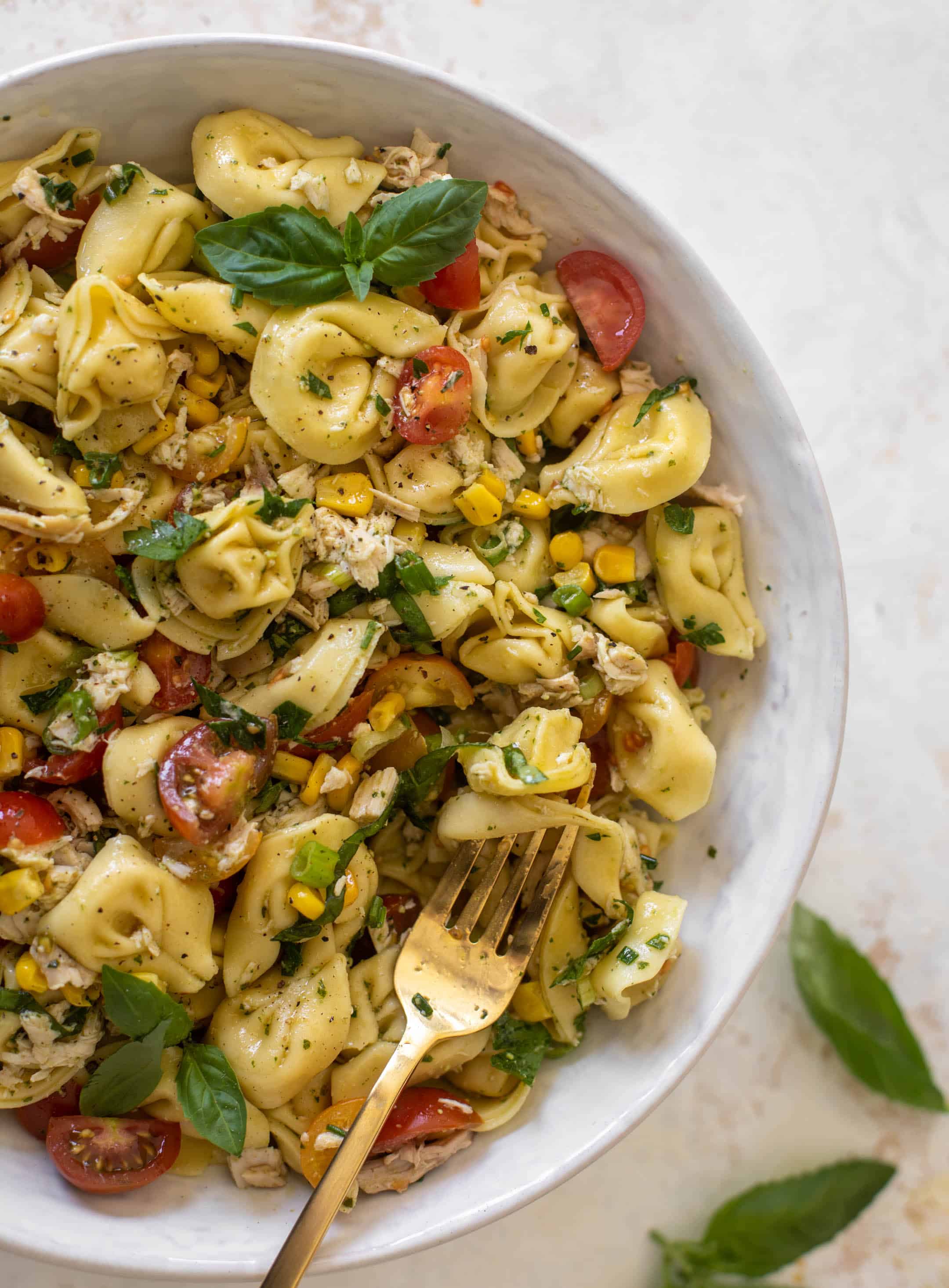 summer chicken tortellini pasta salad