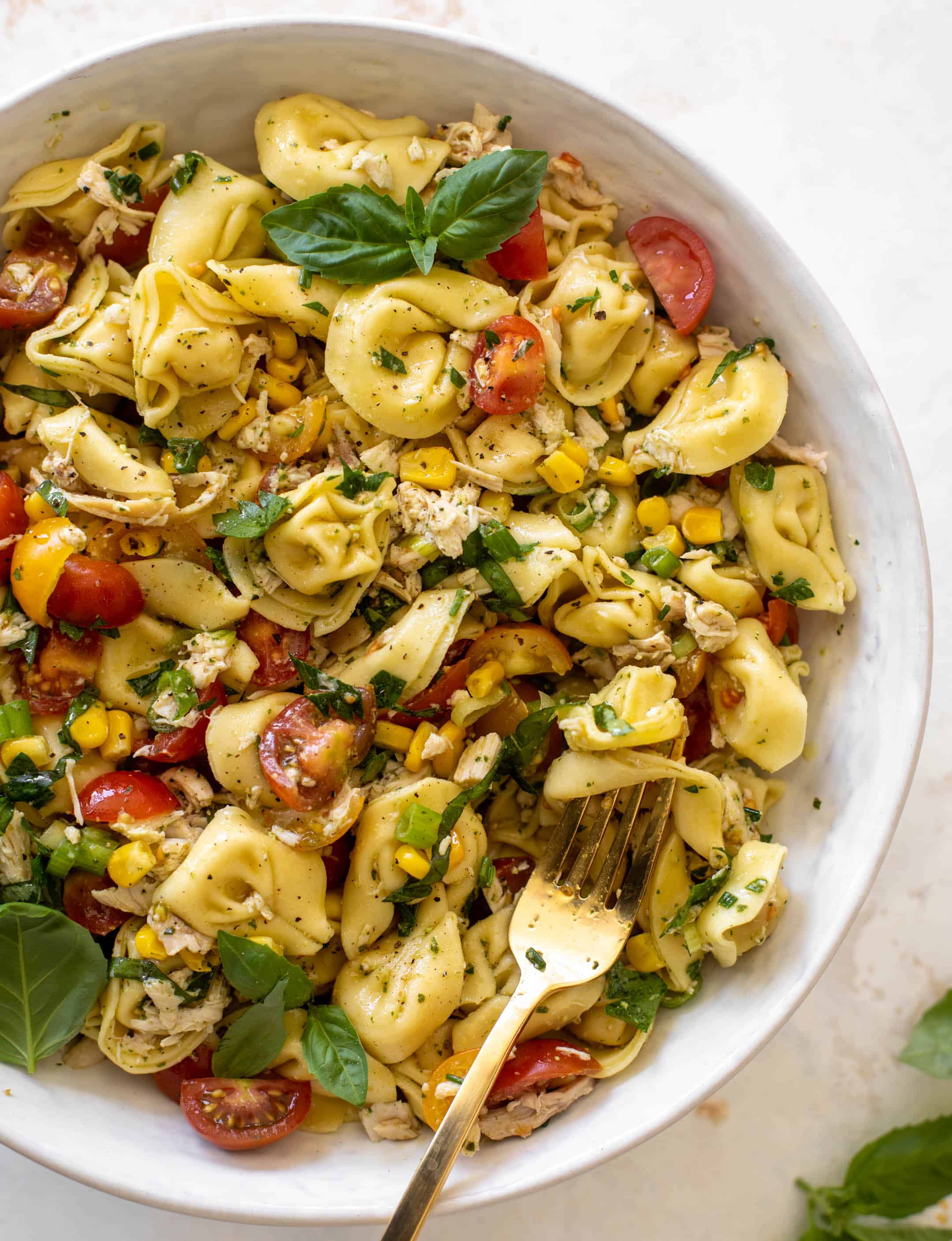 summer chicken tortellini pasta salad