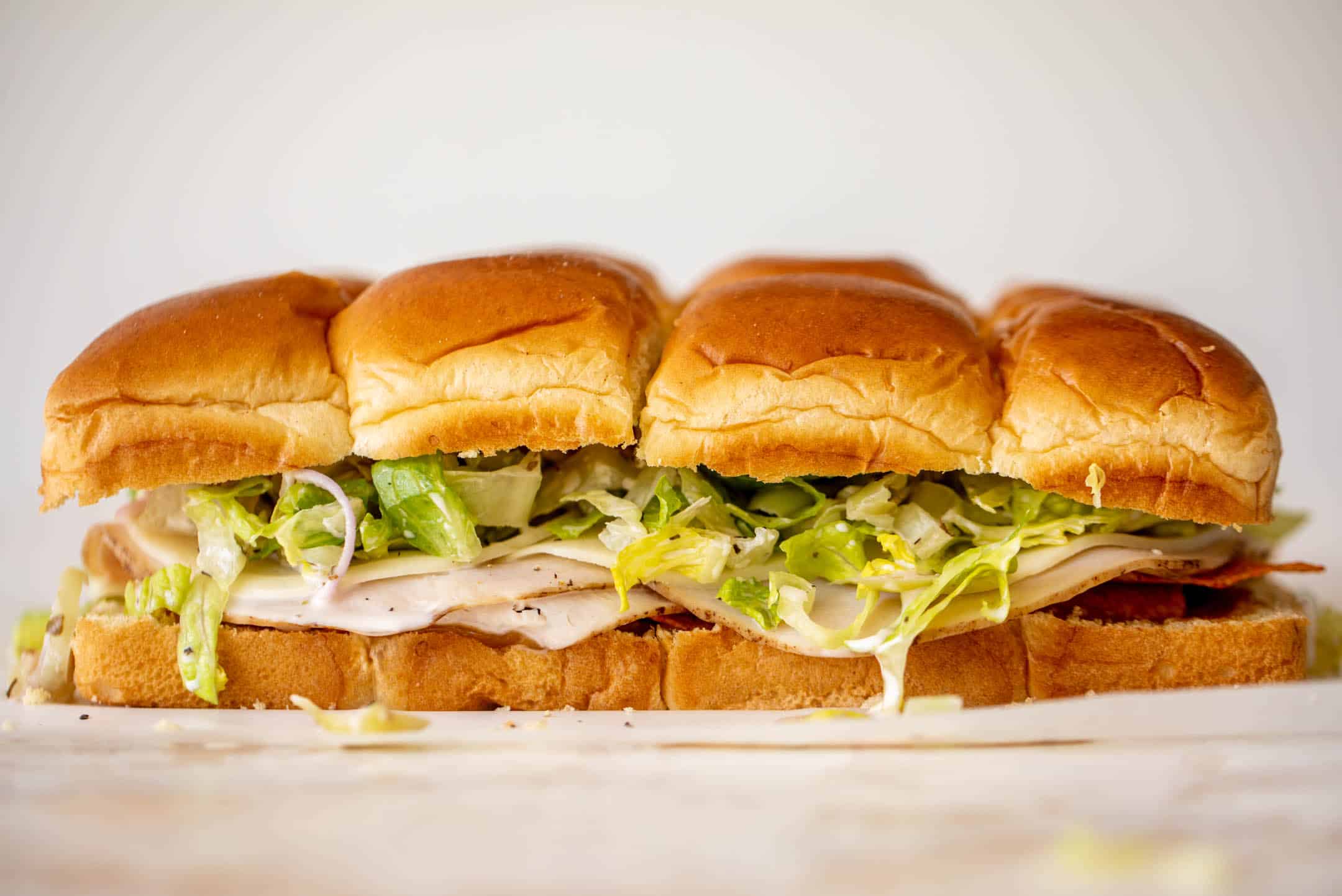 smoked turkey summer sliders