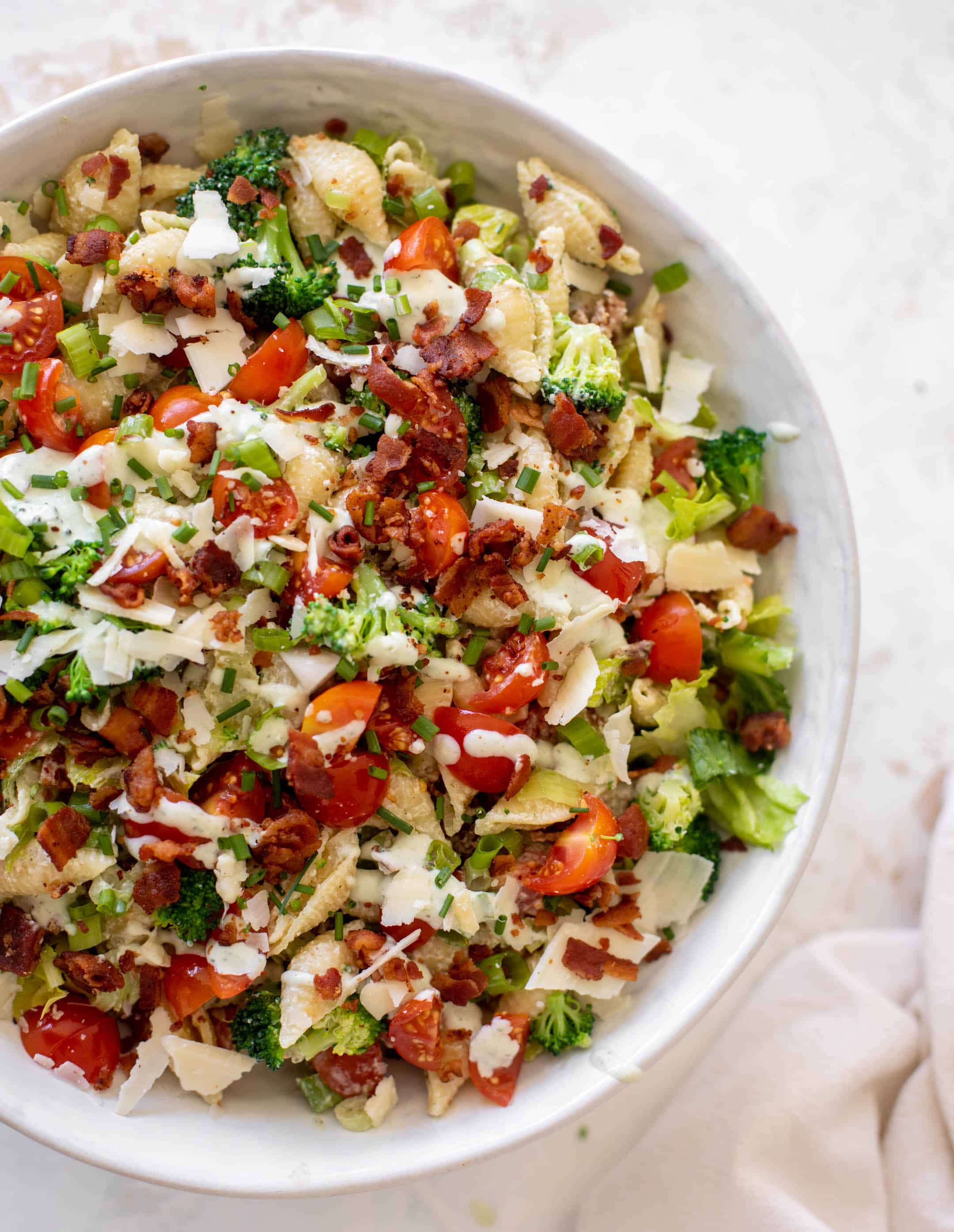broccoli BLT pasta salad