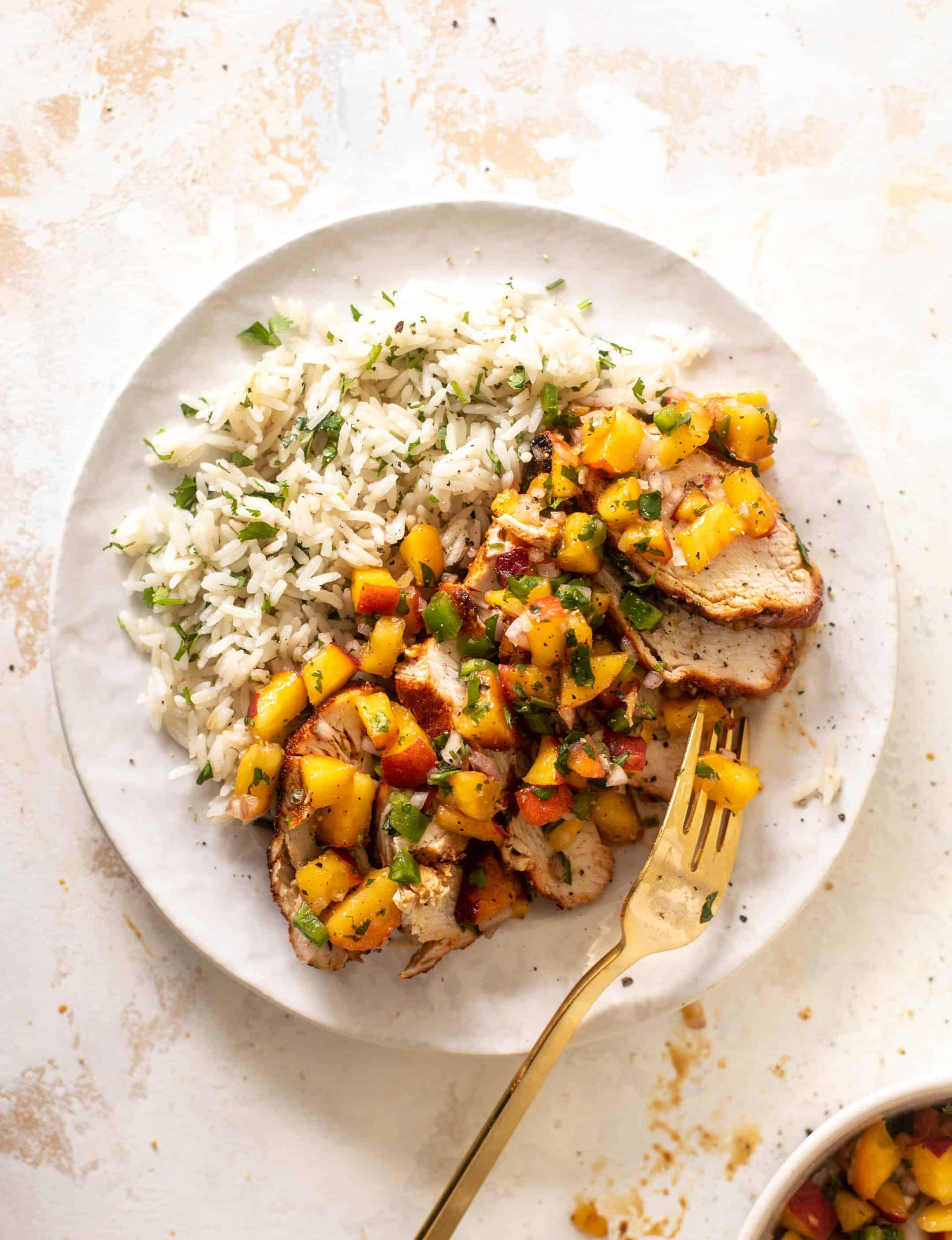 grilled jalapeño peach chicken