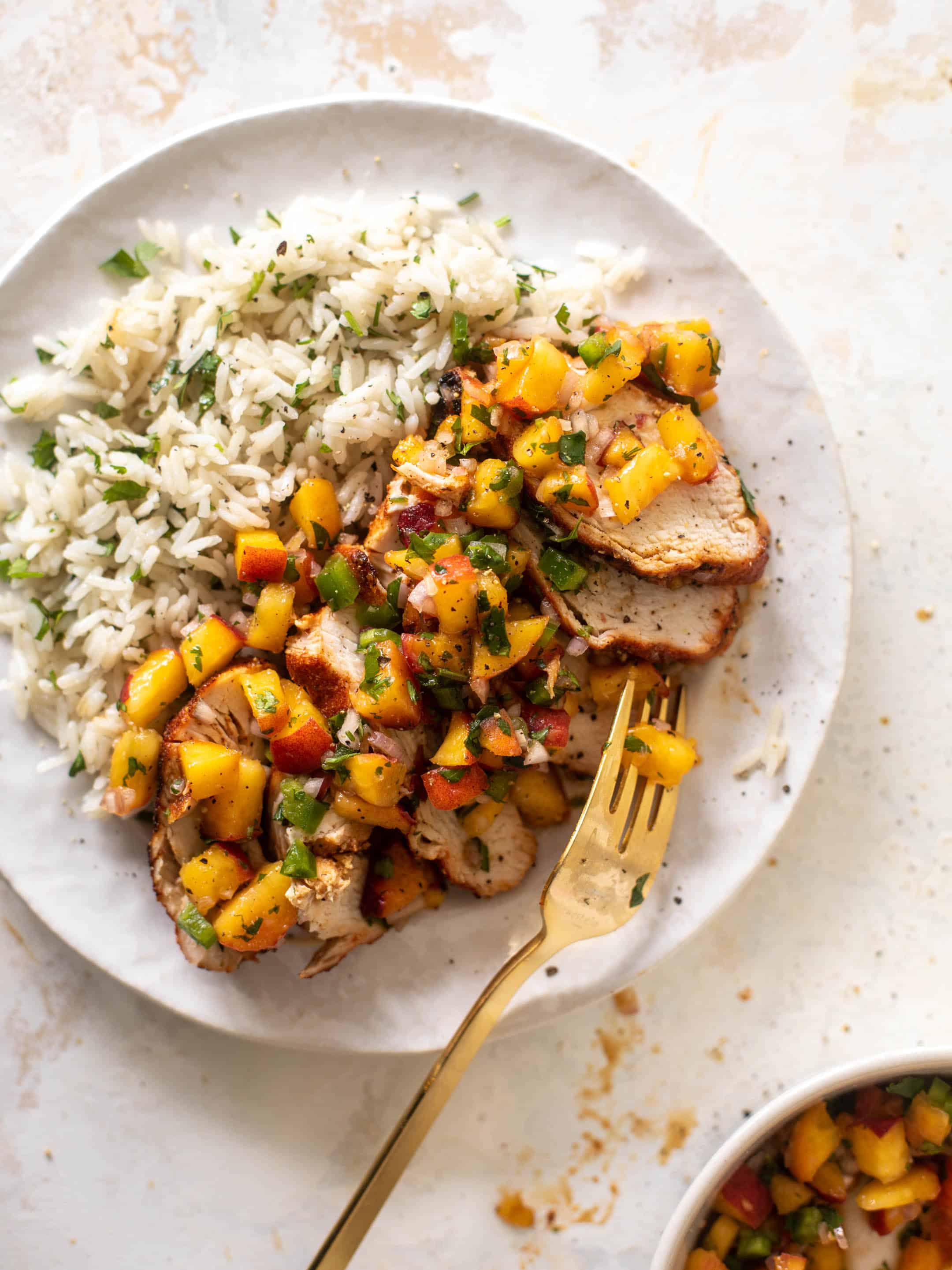 grilled jalapeño peach chicken