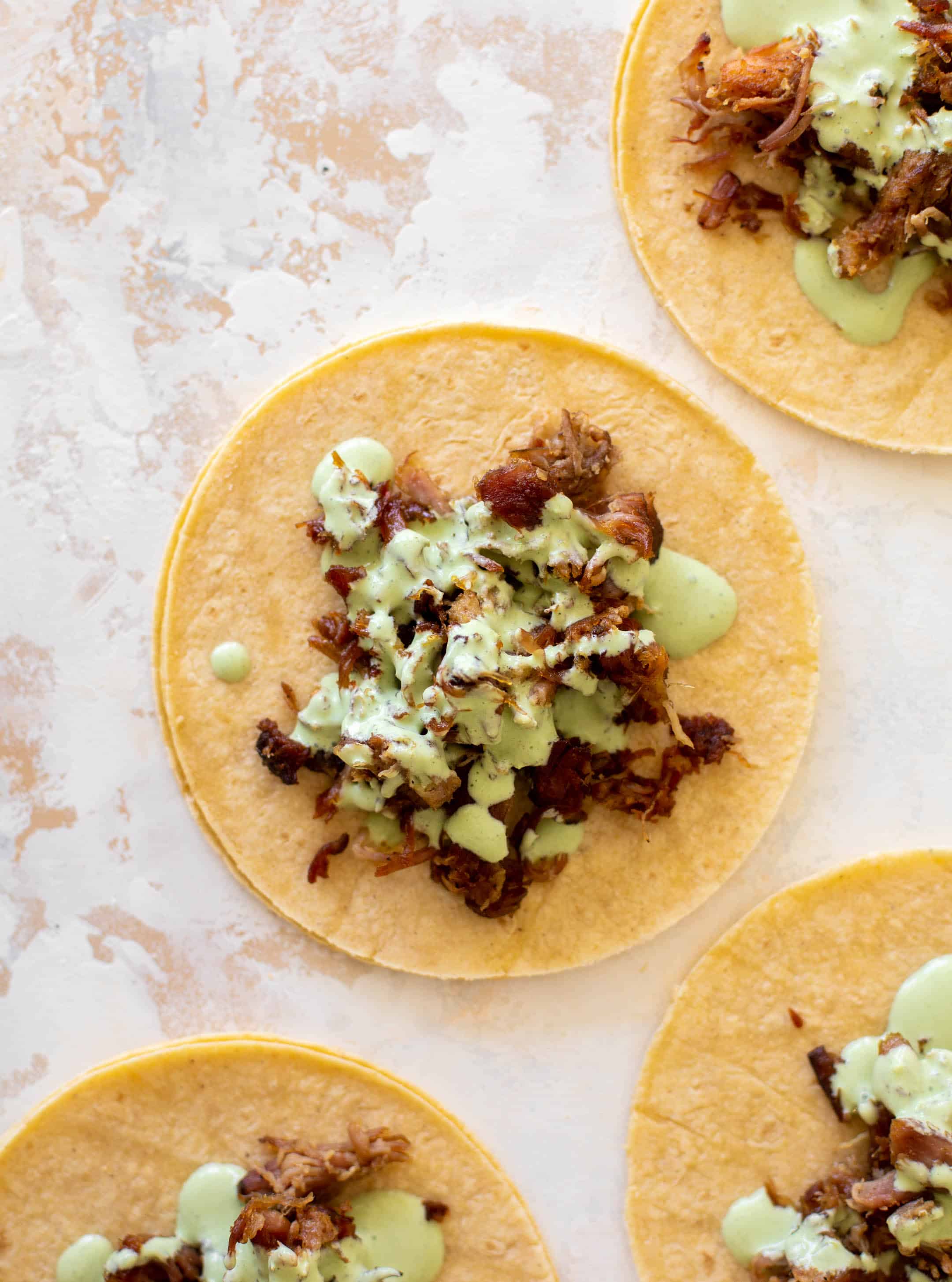crispy carnitas with summer corn salsa