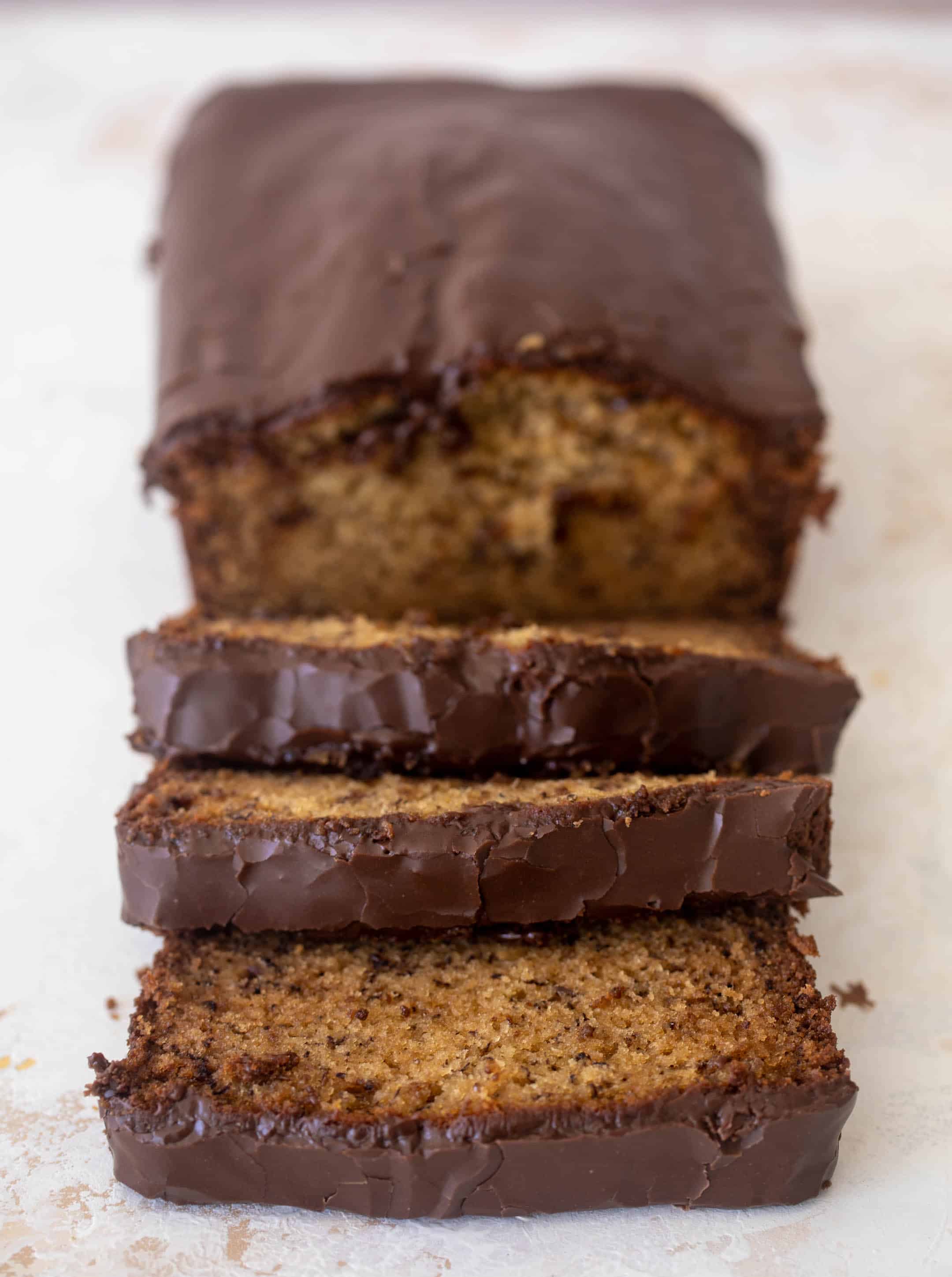 chocolate glazed banana bread