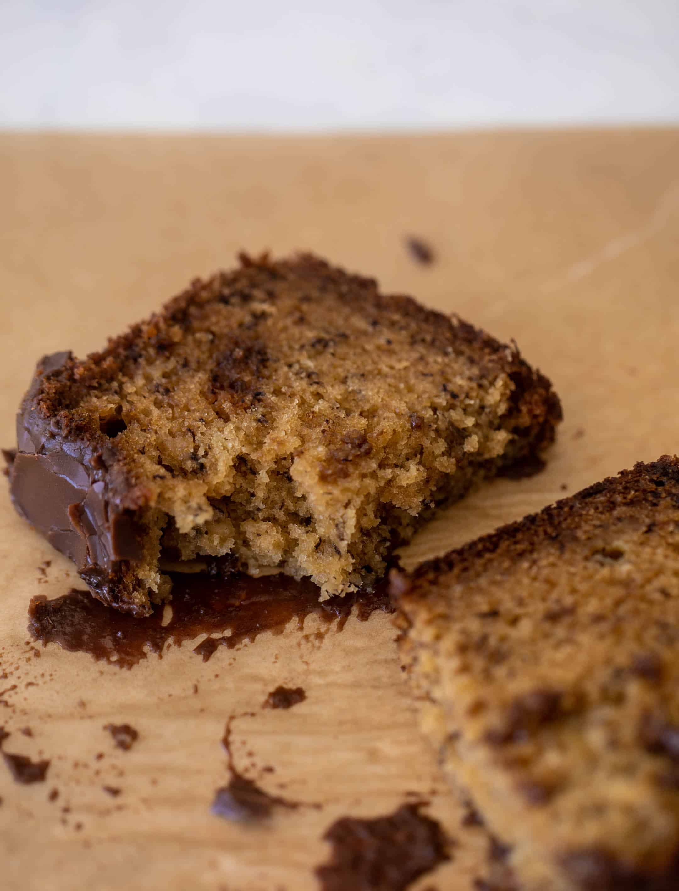 chocolate glazed banana bread