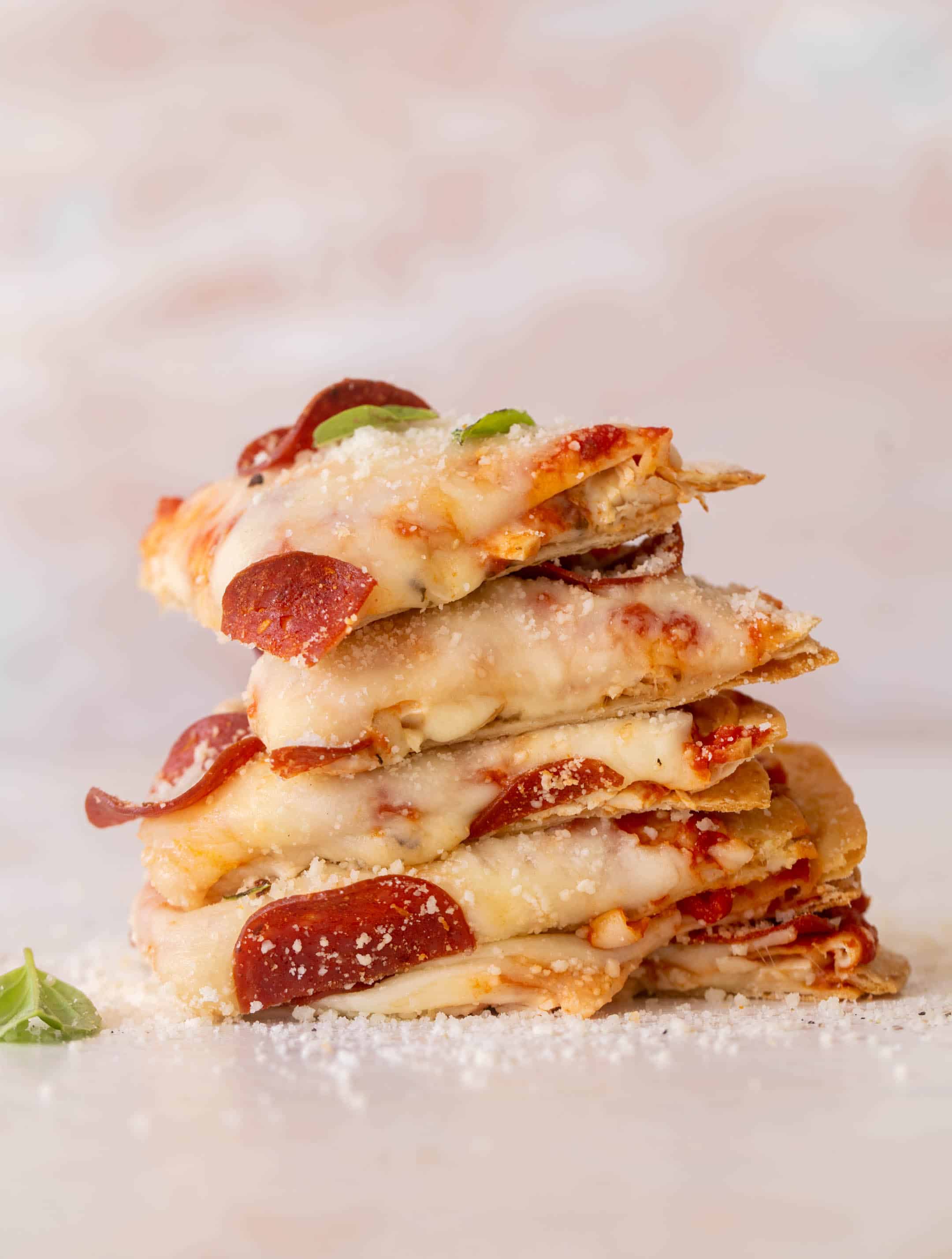 baked pizza chicken quesadillas