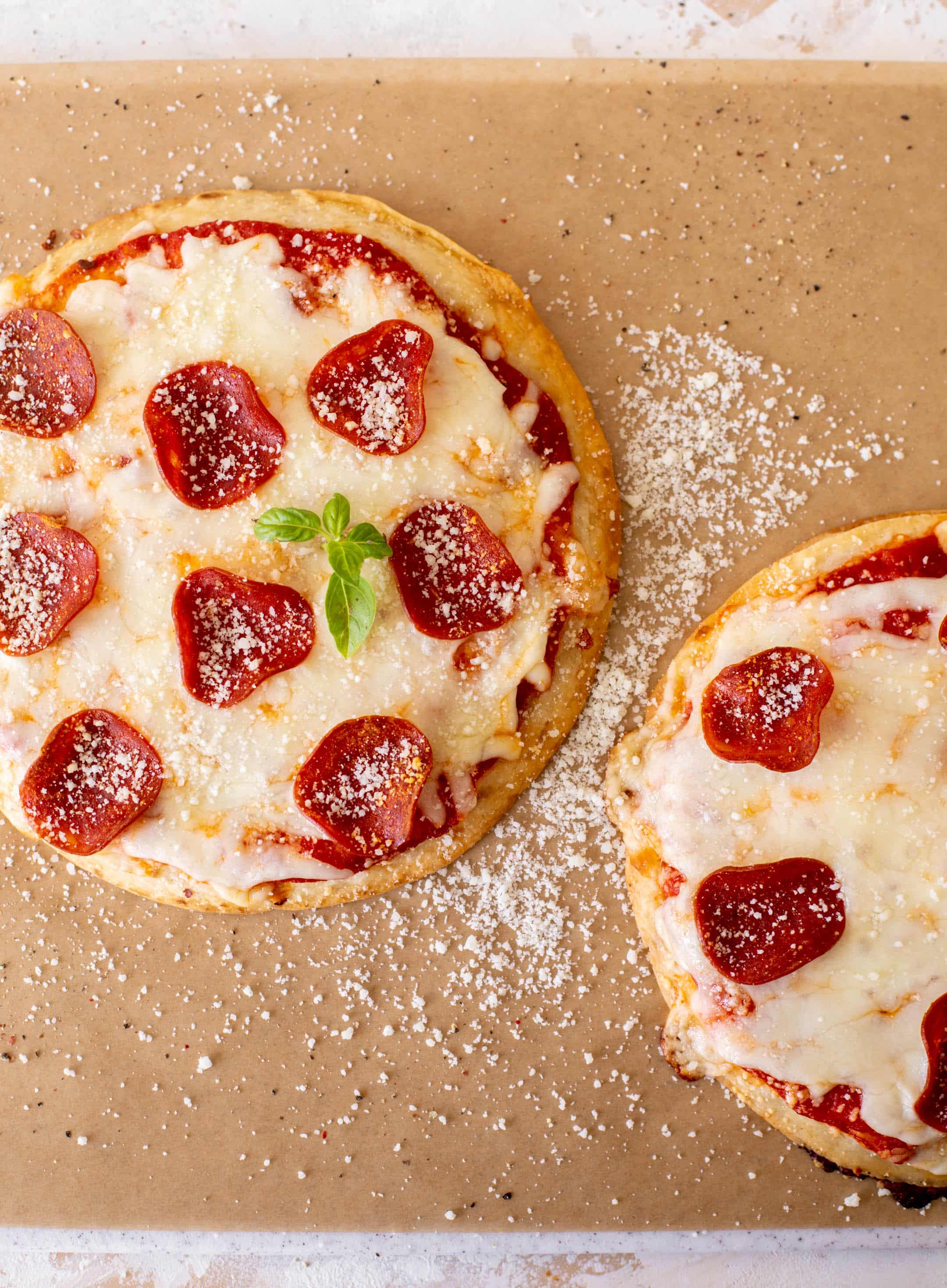 baked pizza chicken quesadillas