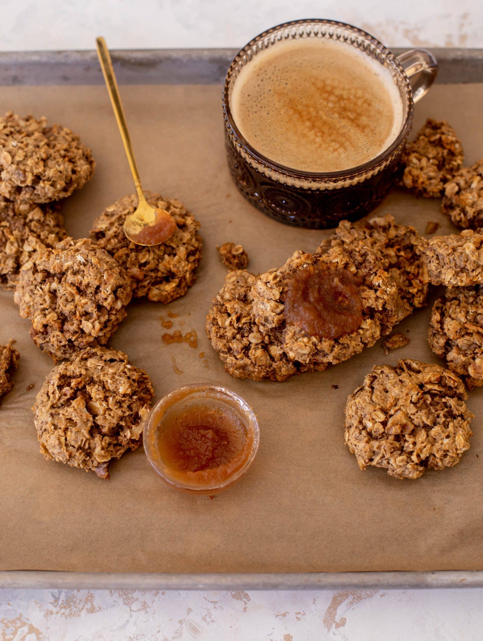 apple butter oatmeal breakfast cookies