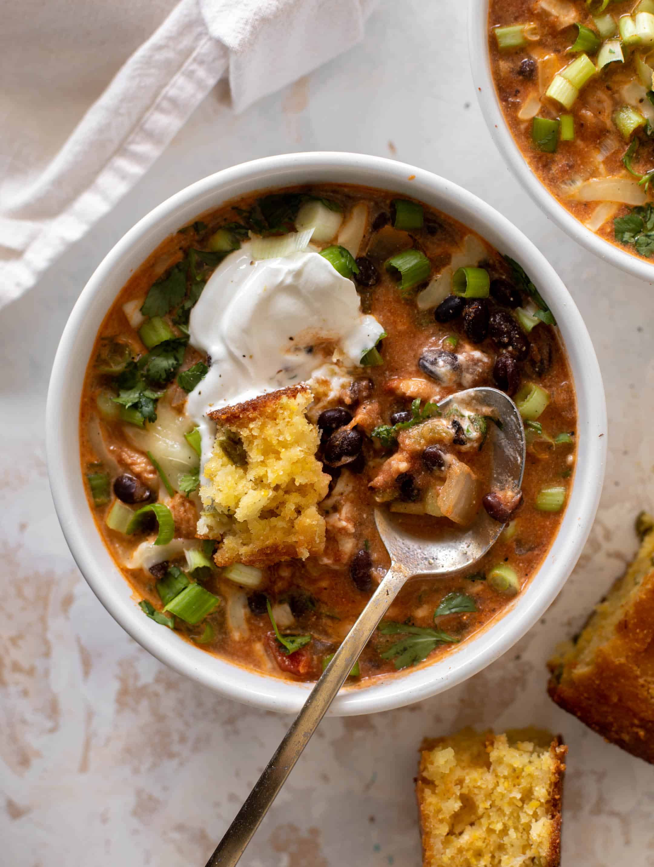 black bean chicken chili