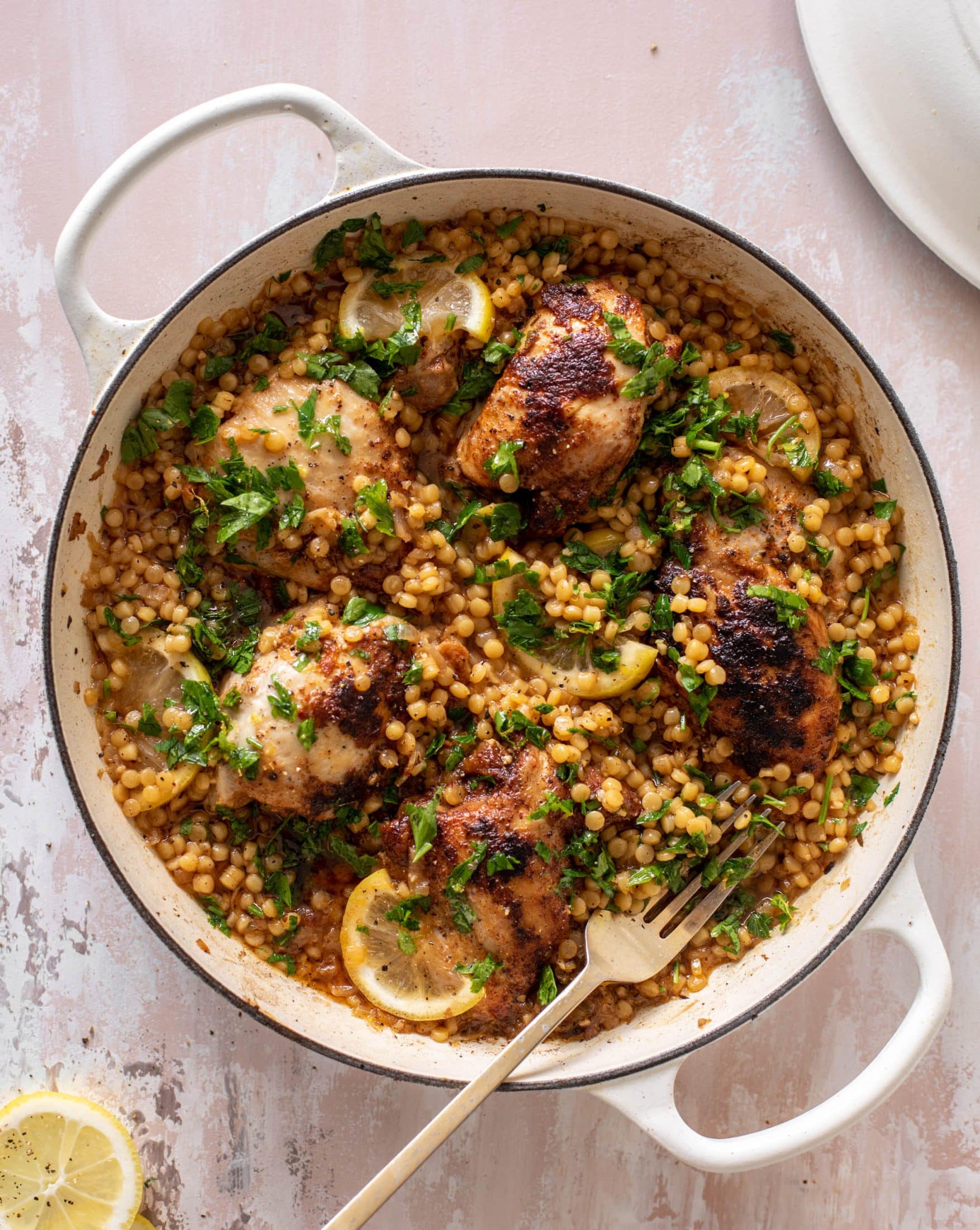 one pot lemon chicken couscous