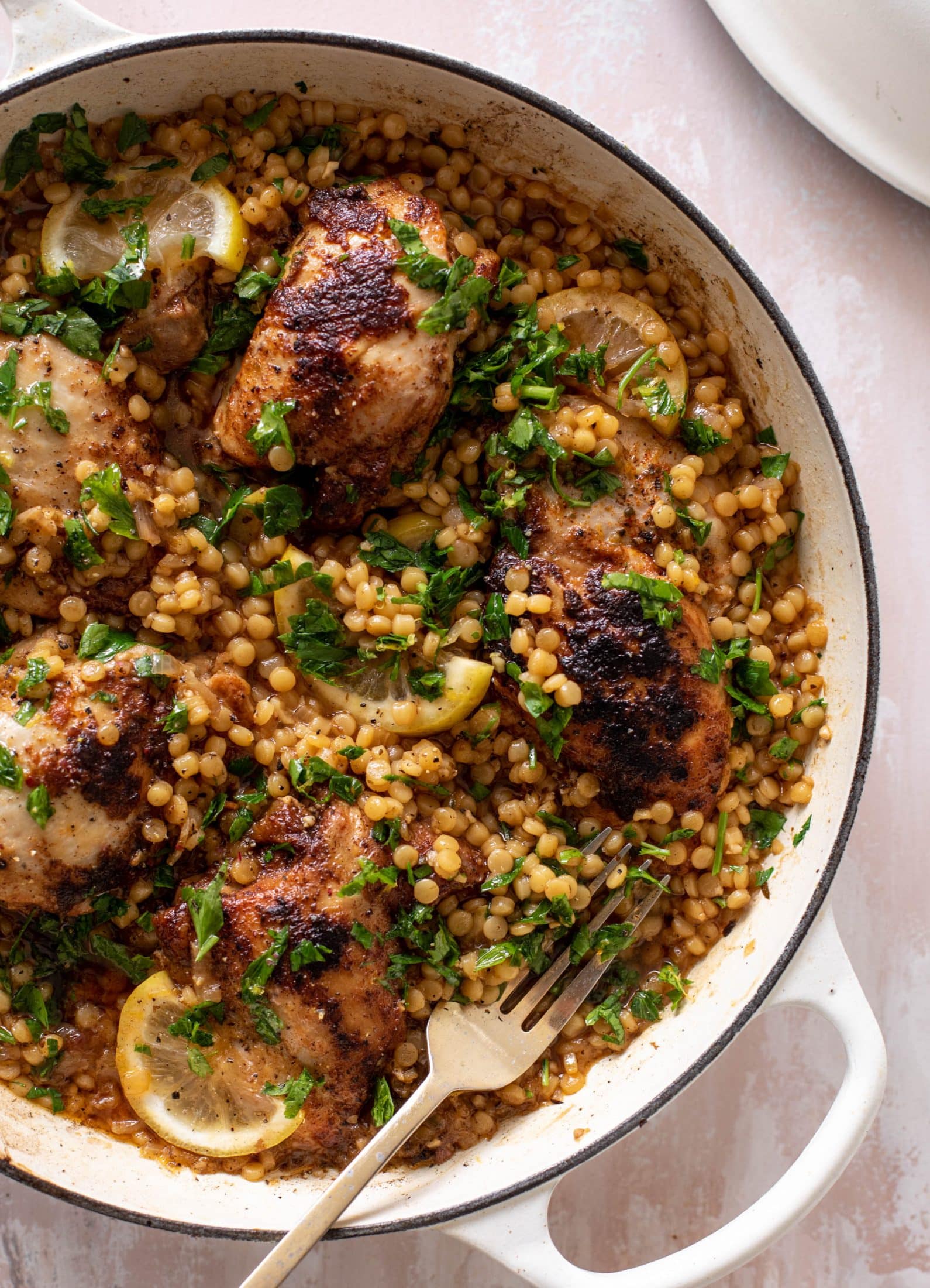 one pot lemon chicken couscous