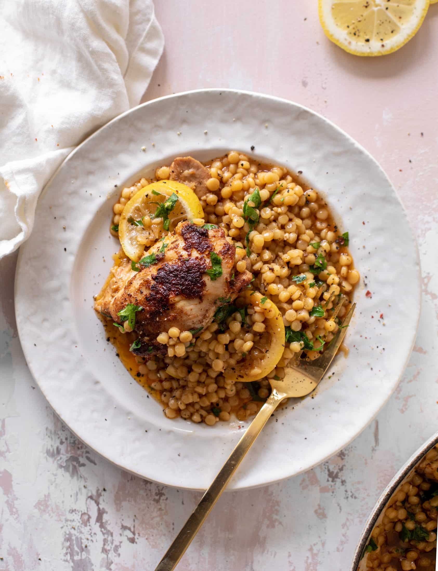 one pot lemon chicken couscous