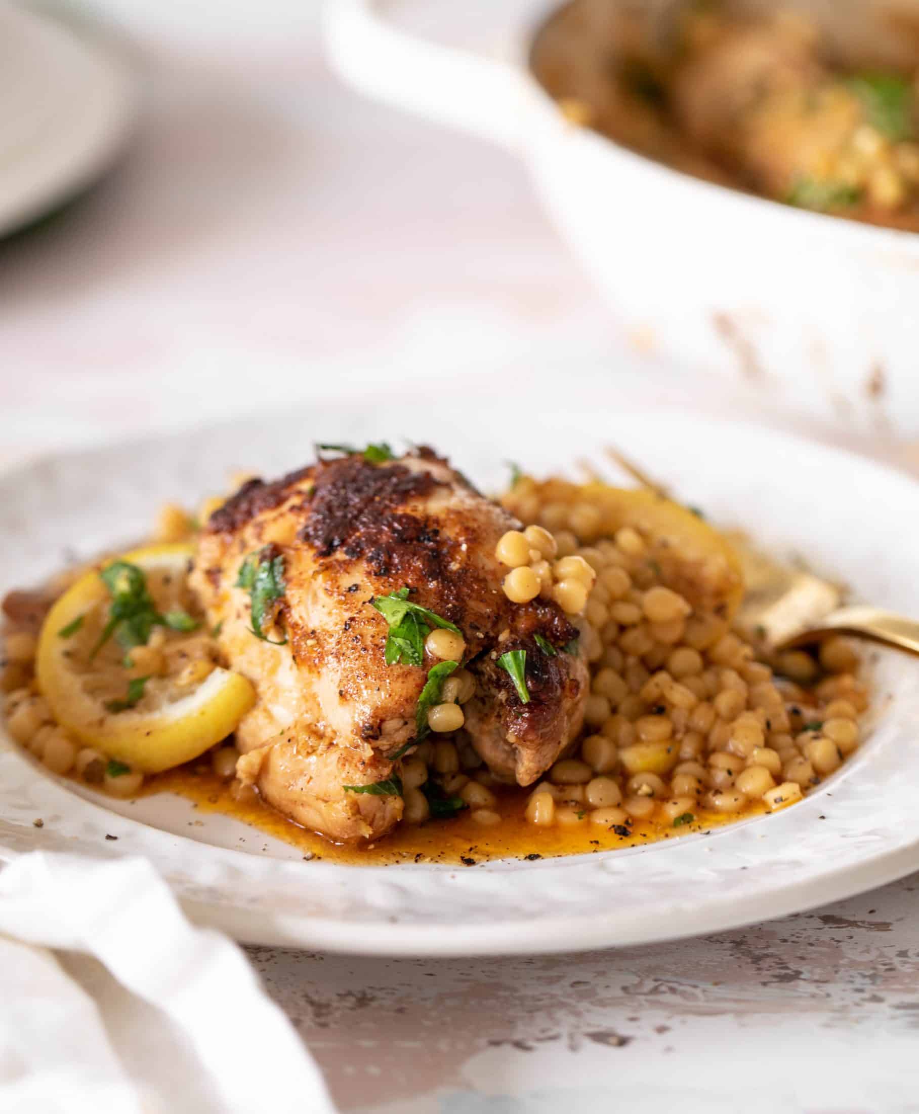 one pot lemon chicken couscous