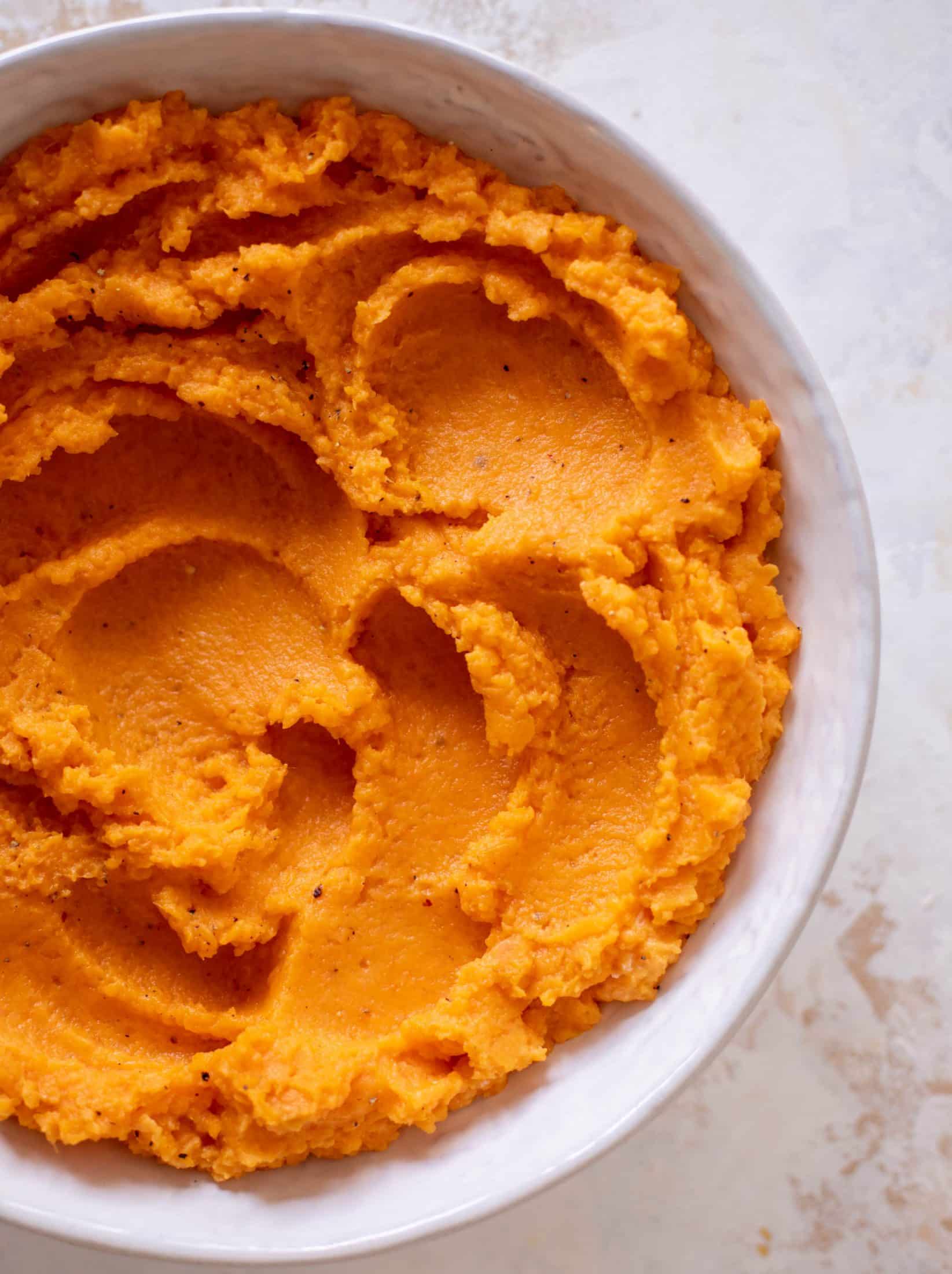 brown butter herb mashed sweet potatoes