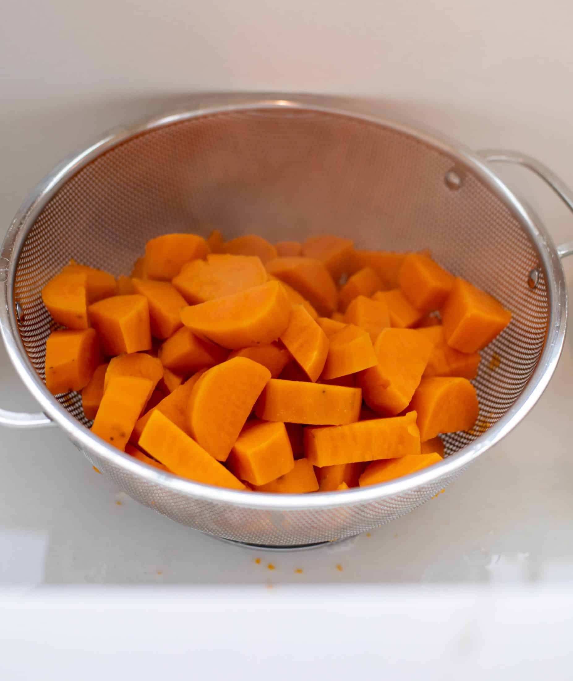 brown butter herb mashed sweet potatoes