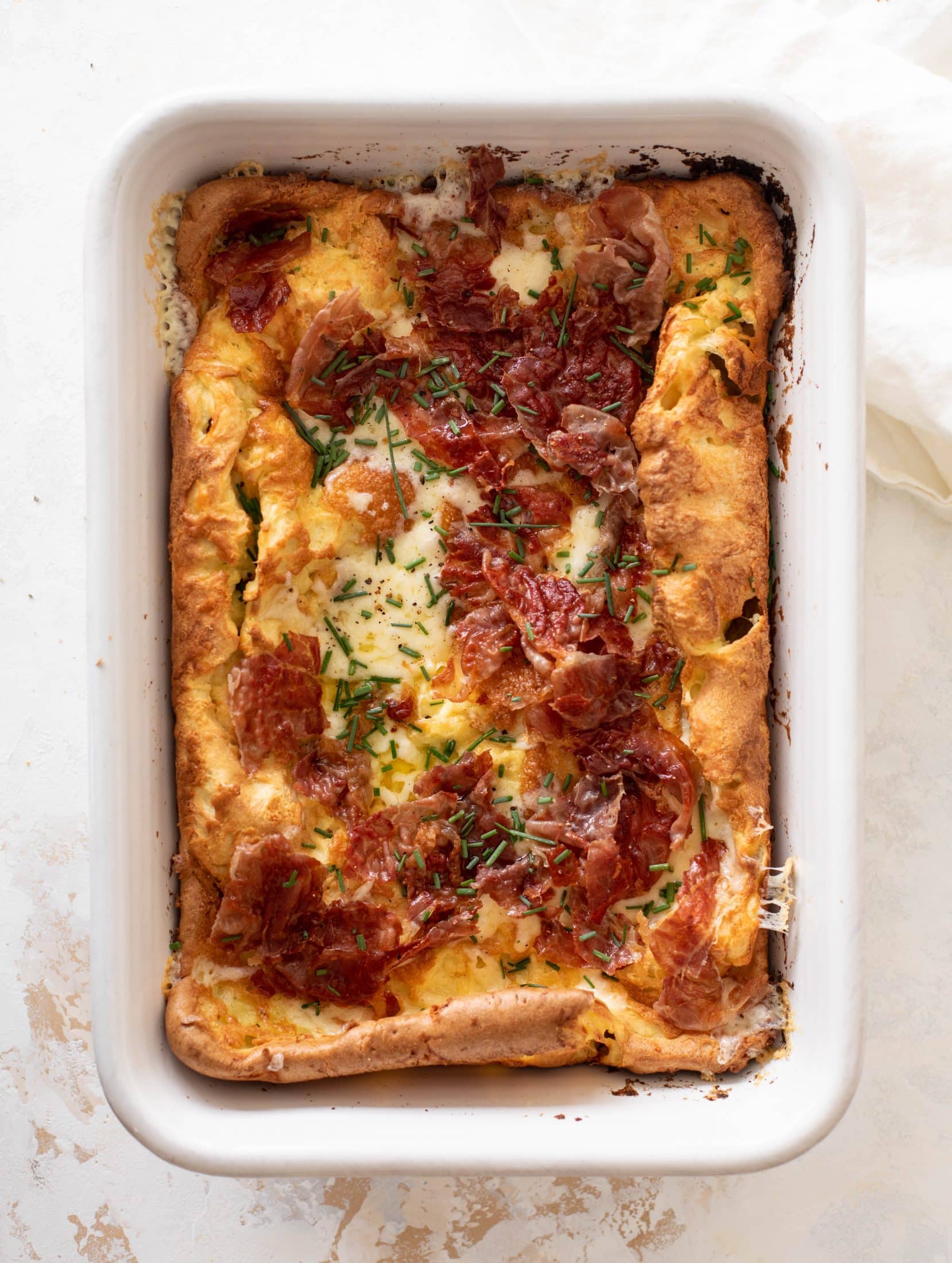 crispy ham and cheese dutch baby
