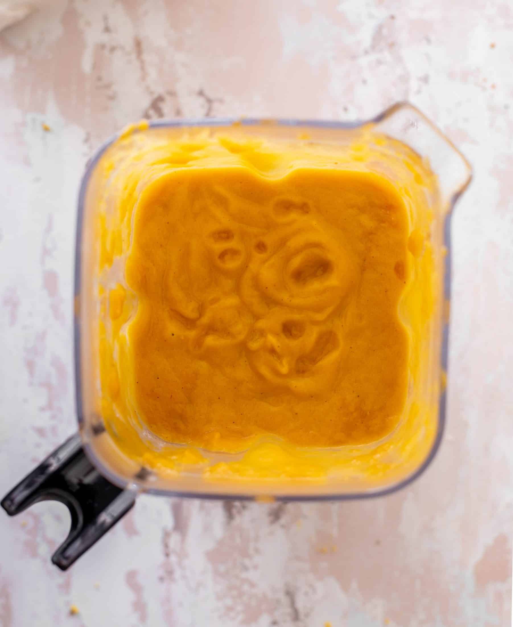 honeynut squash soup with buttered popcorn