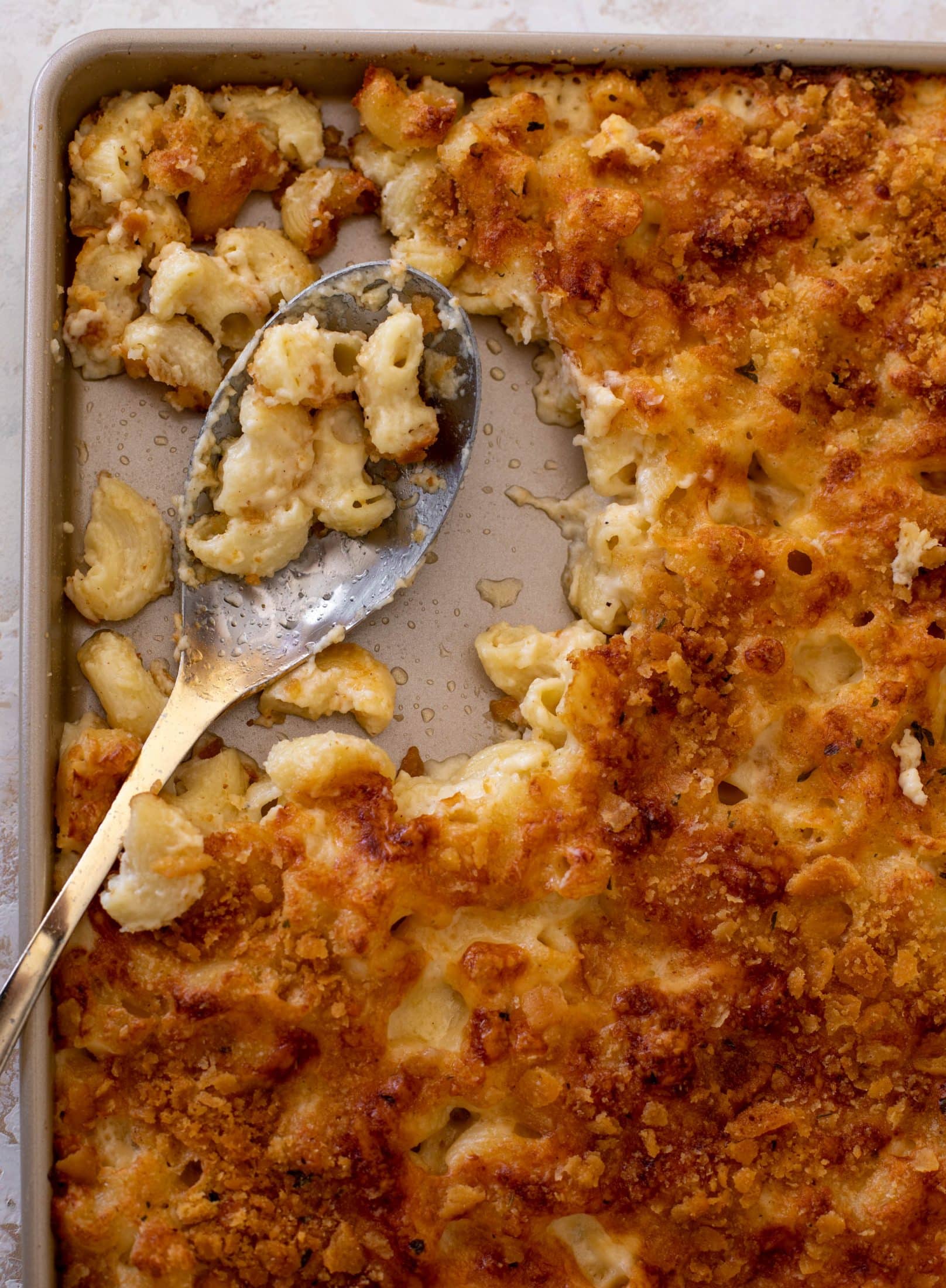 sheet pan mac and cheese