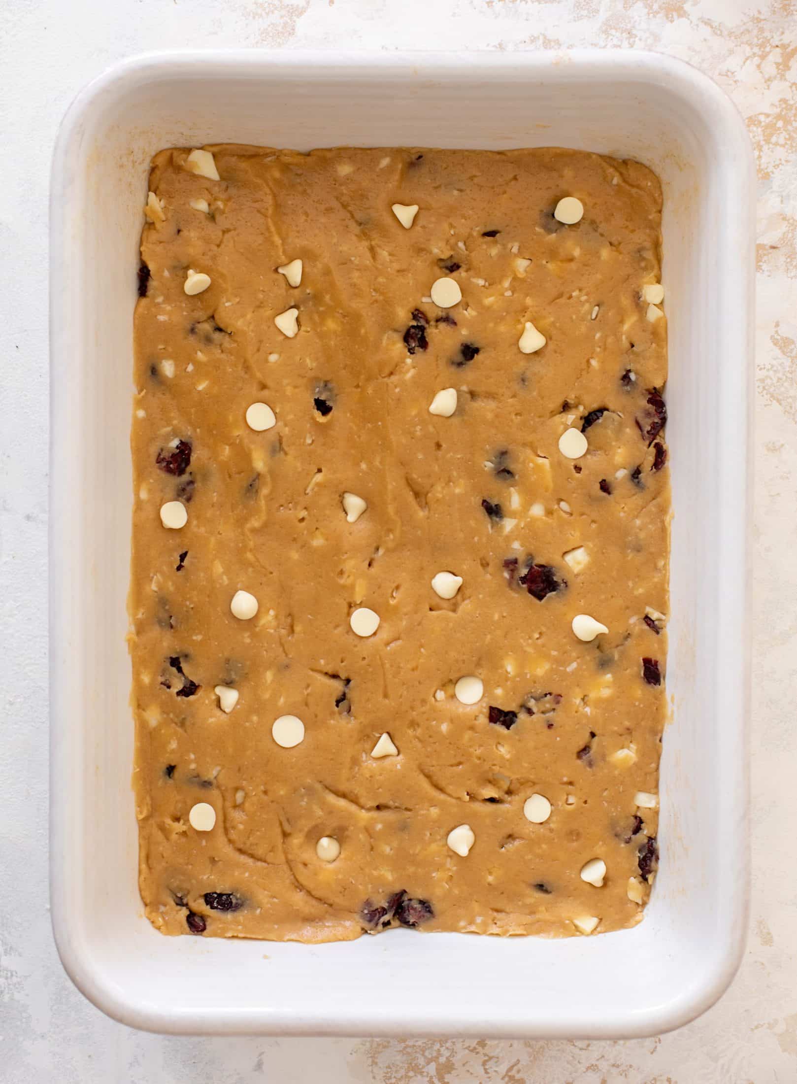 salted cranberry white chocolate cookie bars